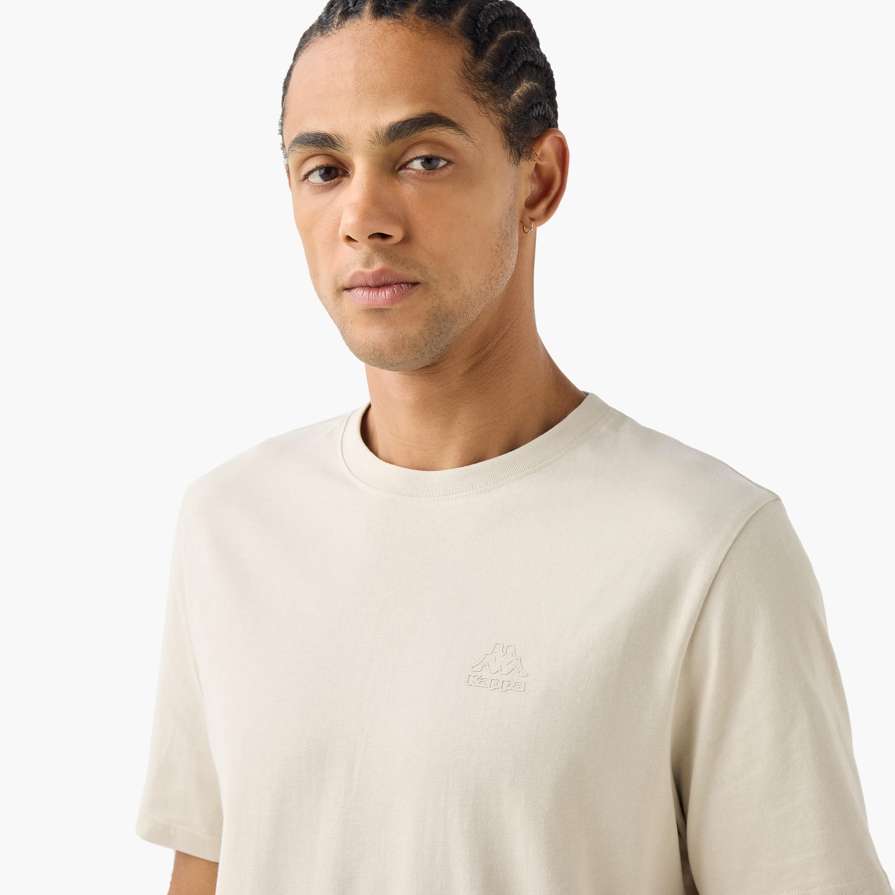 Kappa Logo Detail Crew Neck T-shirt-men-clothing-sportswearandactivewear-tshirtsandpolos-image-4