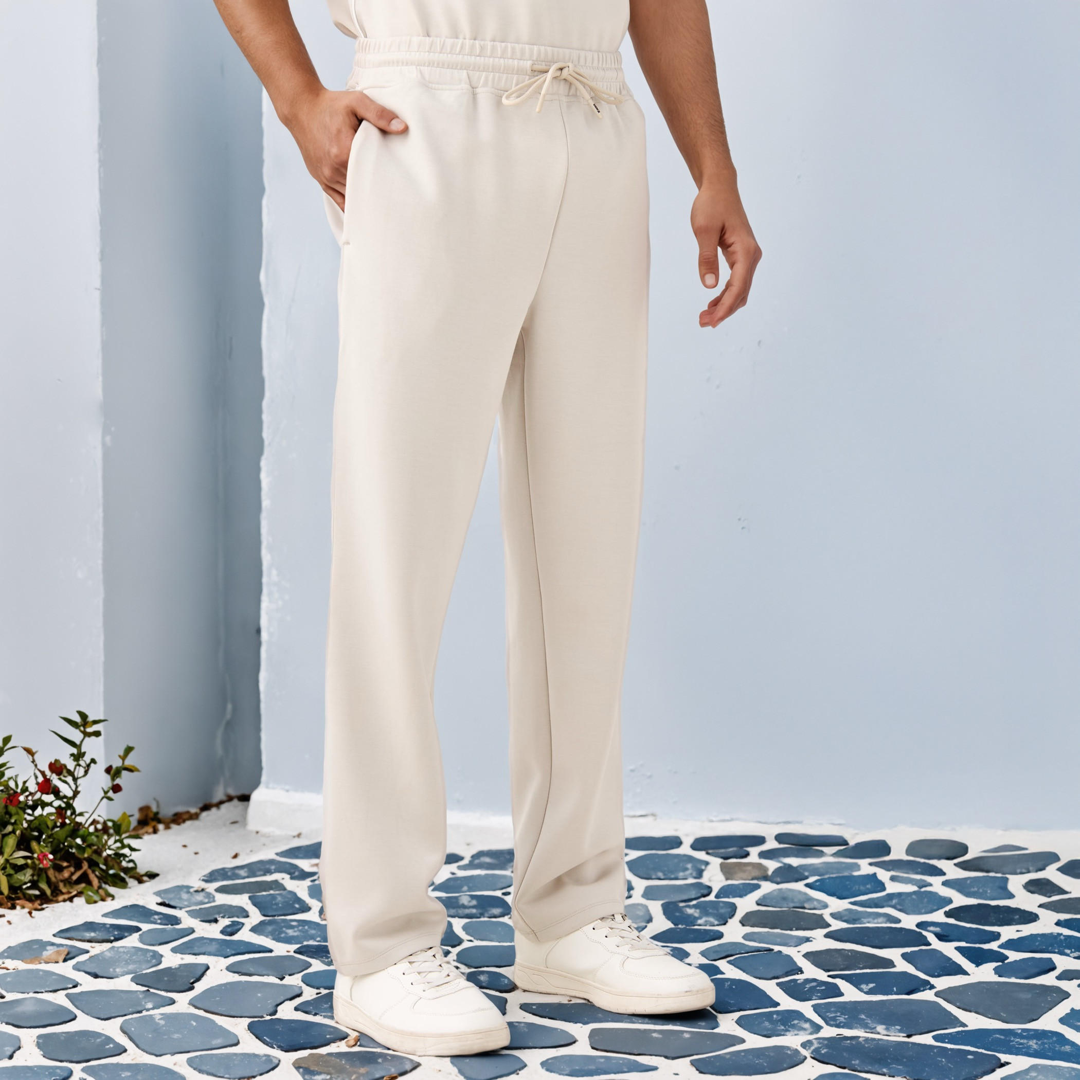 Kappa Printed Track Pants with Drawstring Closure and Pockets-men-clothing-sportswearandactivewear-bottoms-joggers-image-1