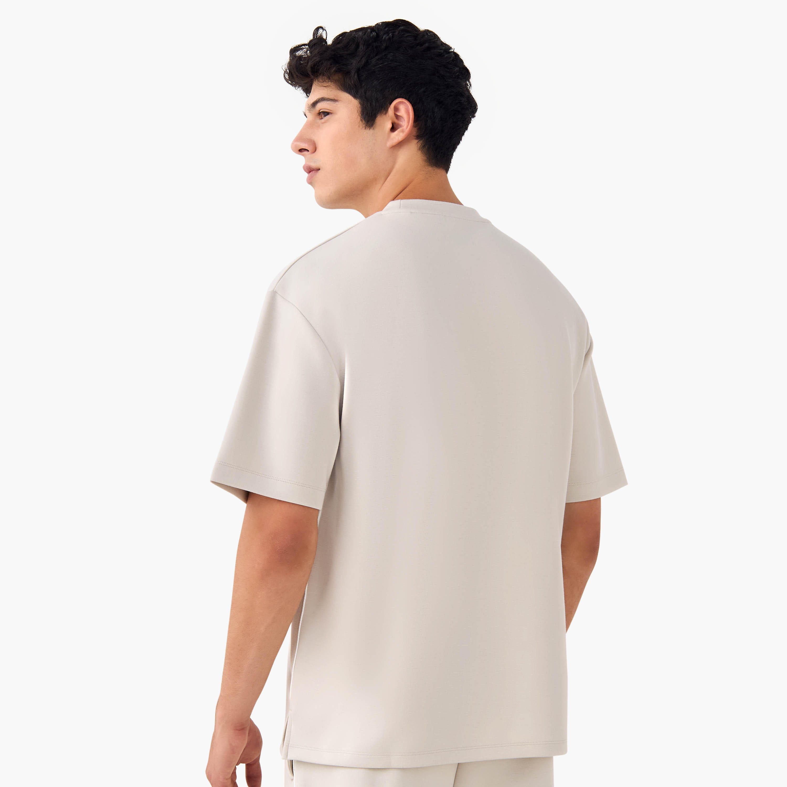 Kappa Printed Crew Neck T-shirt with Side Piping-men-clothing-sportswearandactivewear-tshirtsandpolos-image-3