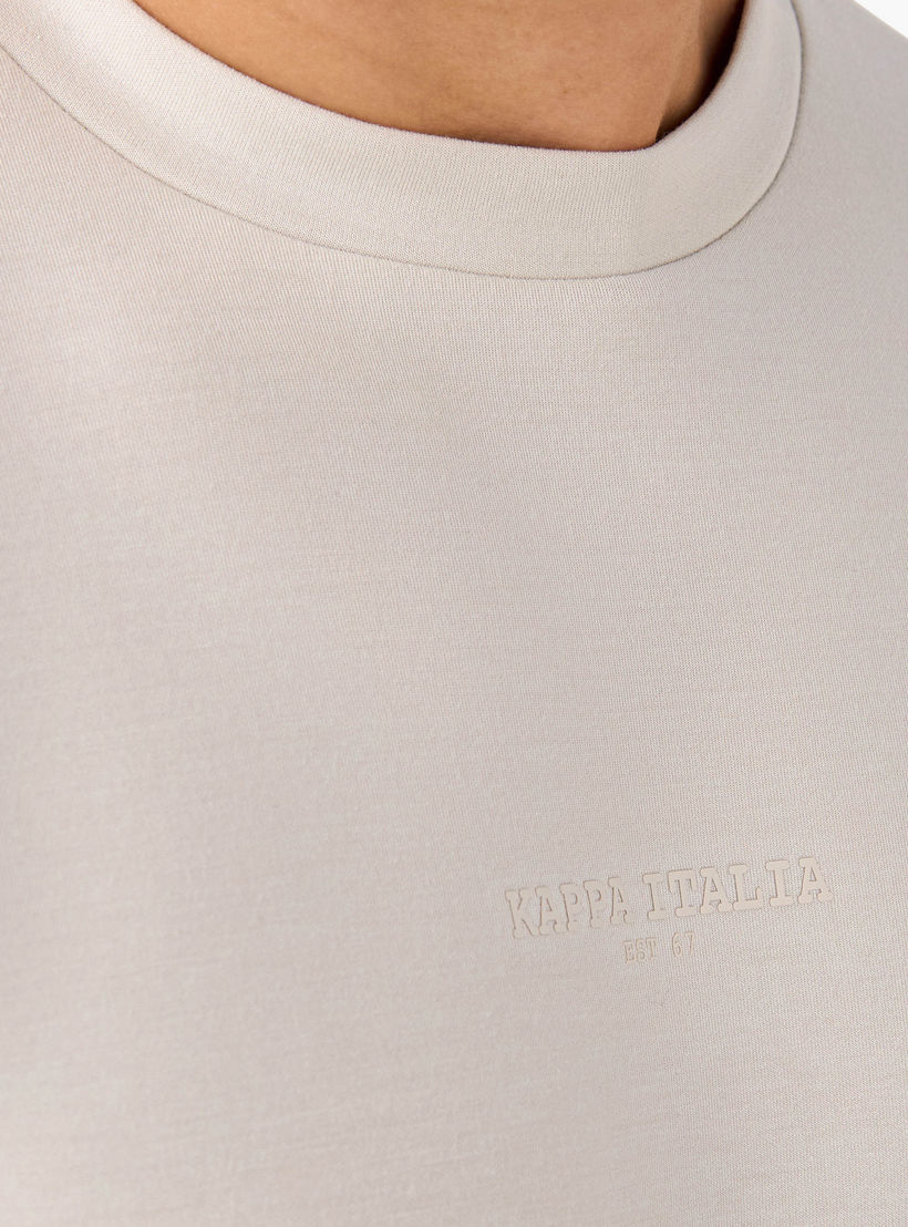 Kappa Printed Crew Neck T-shirt with Side Piping-men-clothing-sportswearandactivewear-tshirtsandpolos-image-5