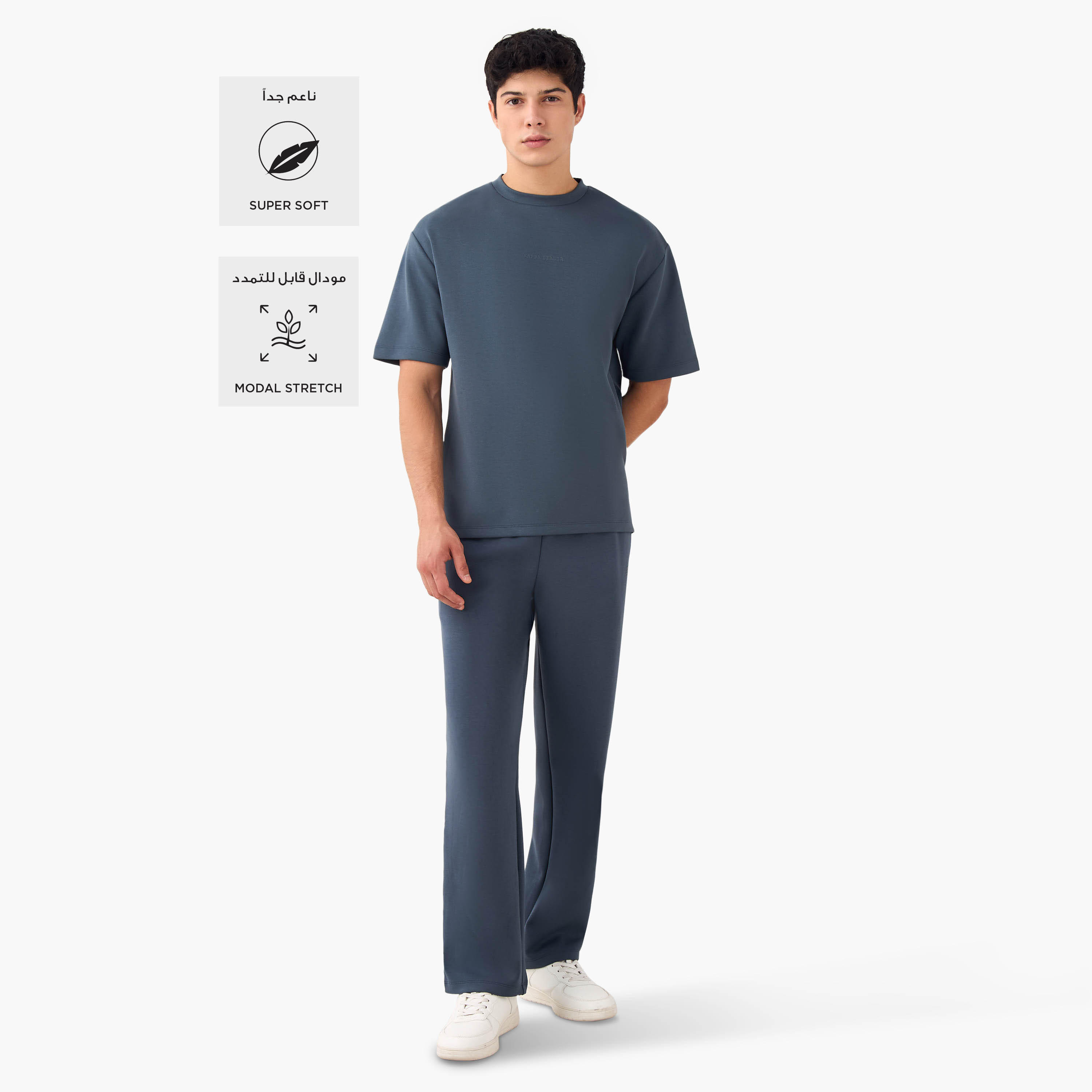 تيشيرت بياقة ضيقة وخياطة جانبية وطبعات من كابا-men-clothing-sportswearandactivewear-tshirtsandpolos-image-4