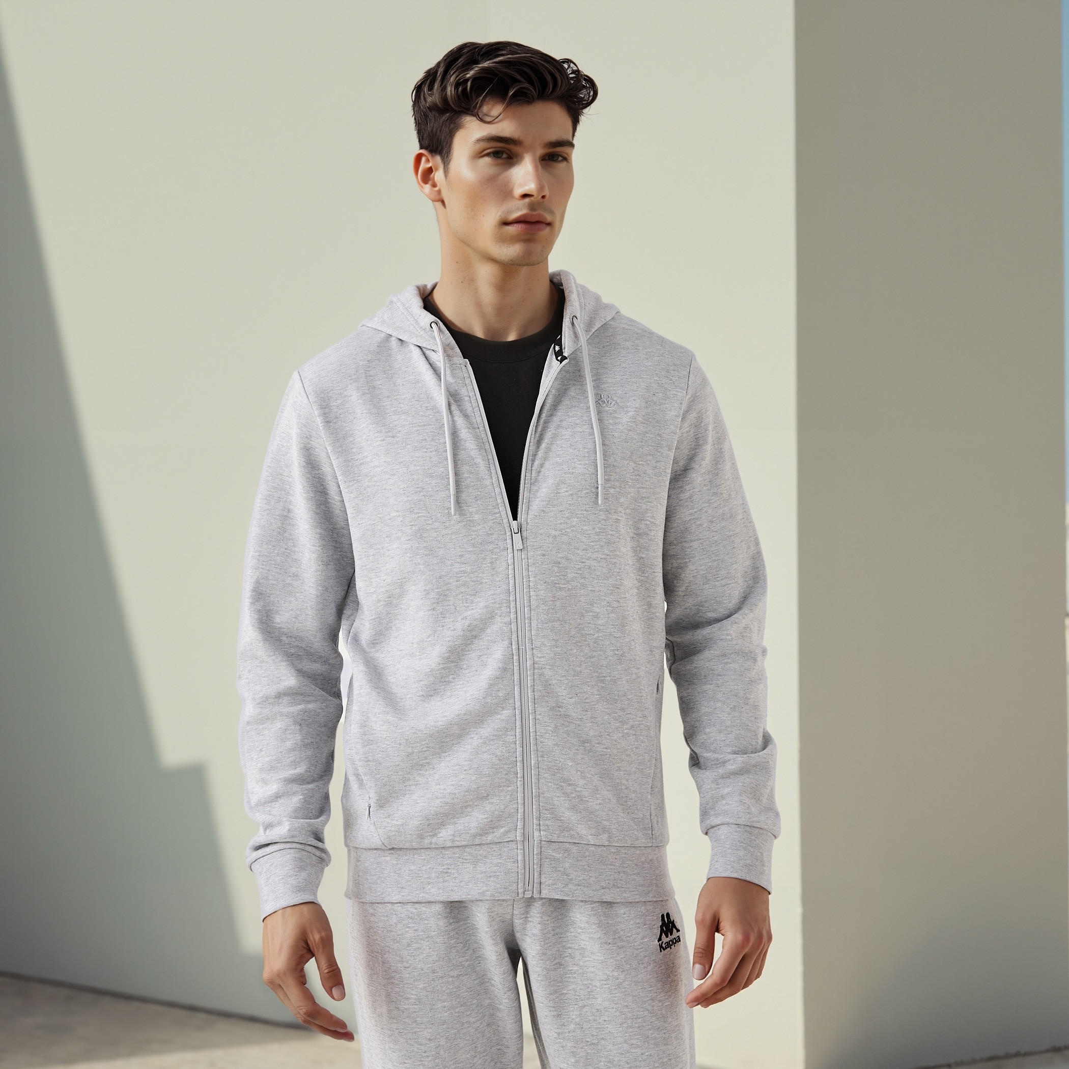 Kappa Regular Fit Zip Through Hoodie with Pockets-men-winterwear-hoodiesandsweatshirts-image-1