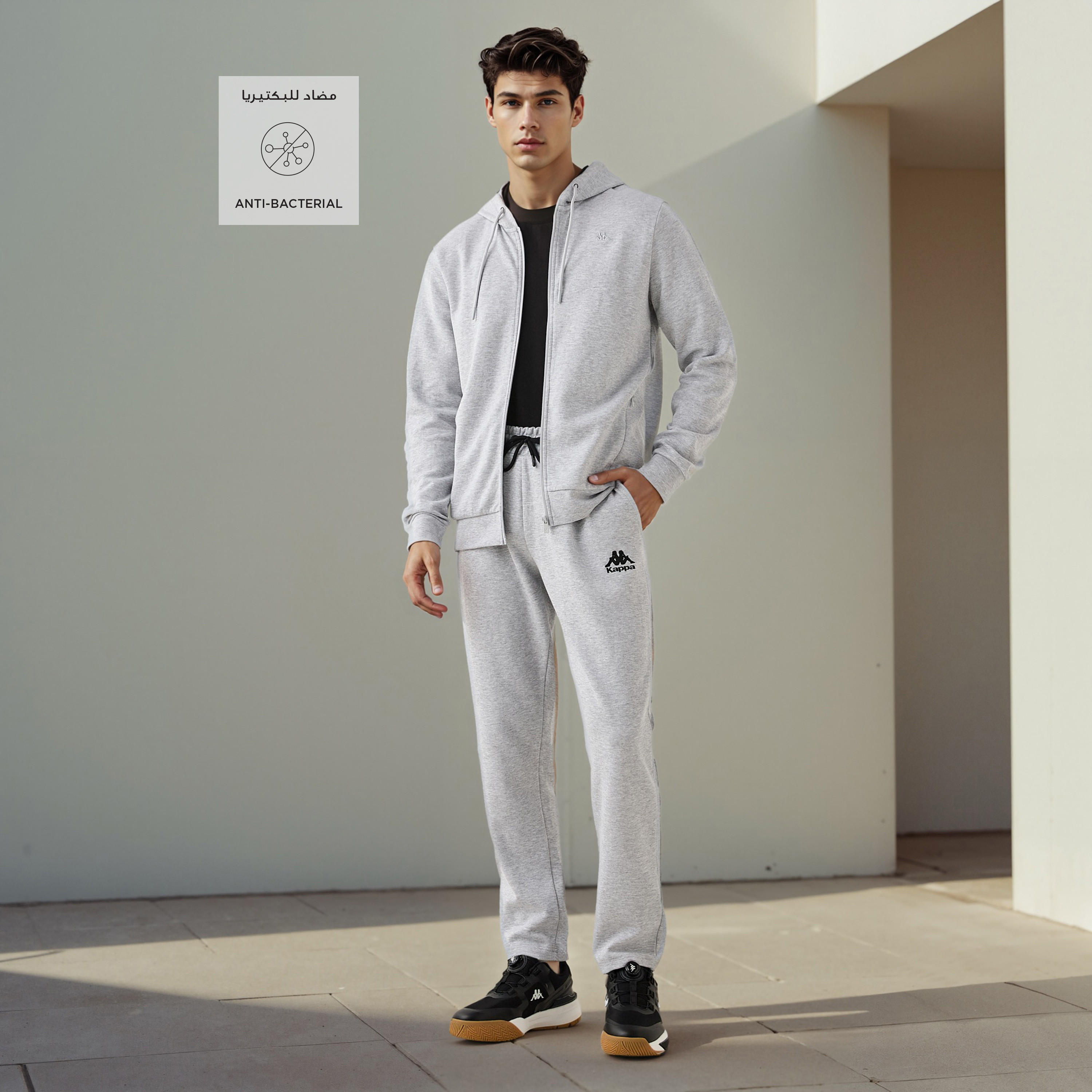 Kappa Regular Fit Zip Through Hoodie with Pockets-men-winterwear-hoodiesandsweatshirts-image-2