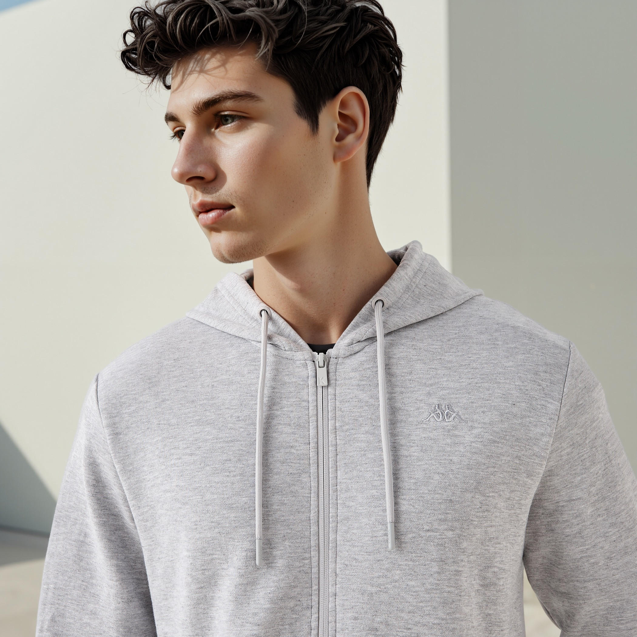 Kappa Regular Fit Zip Through Hoodie with Pockets-men-winterwear-hoodiesandsweatshirts-image-4