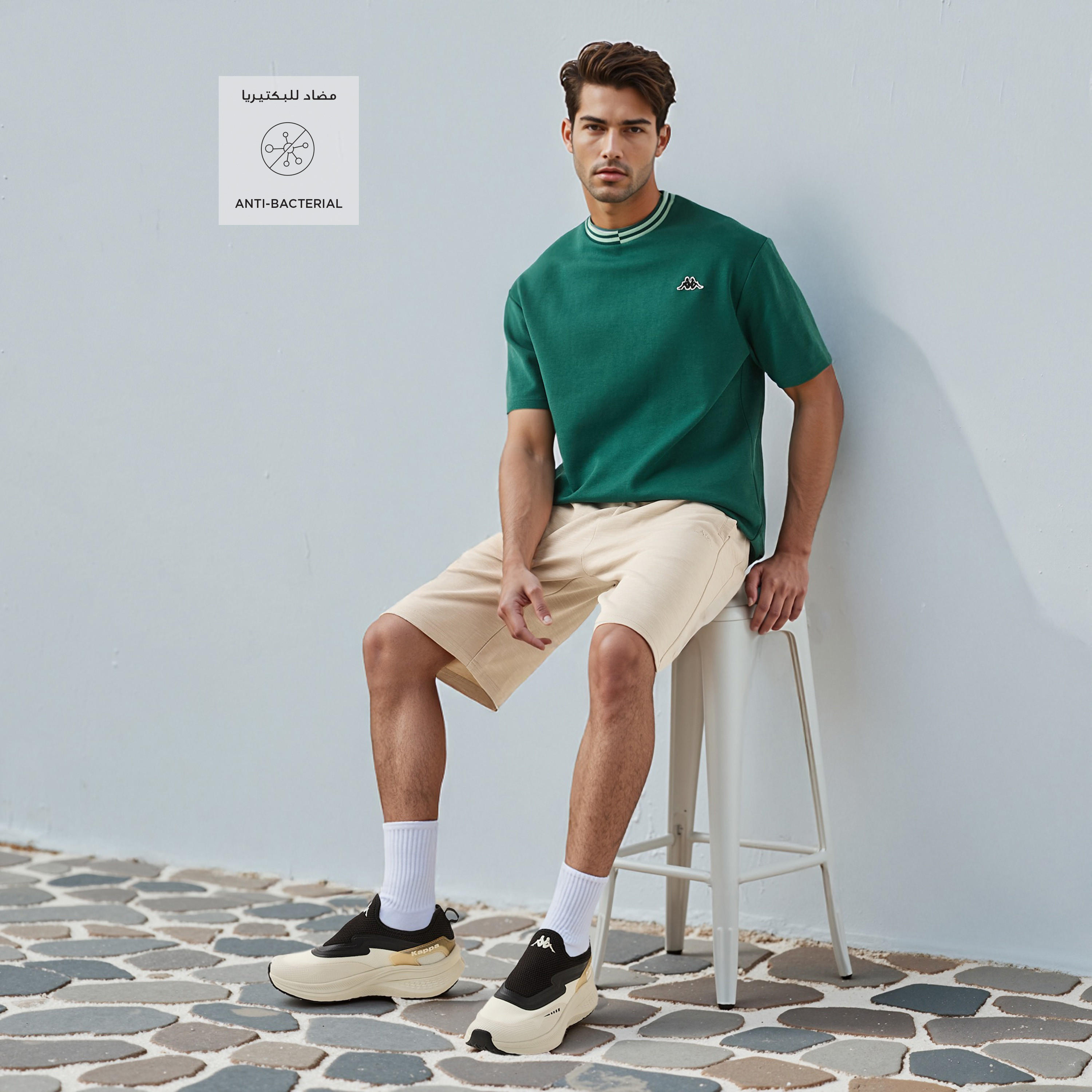 شورت بقصّة عادية ورباط إغلاق وجيوب من كابا-men-clothing-bottoms-shorts-image-4