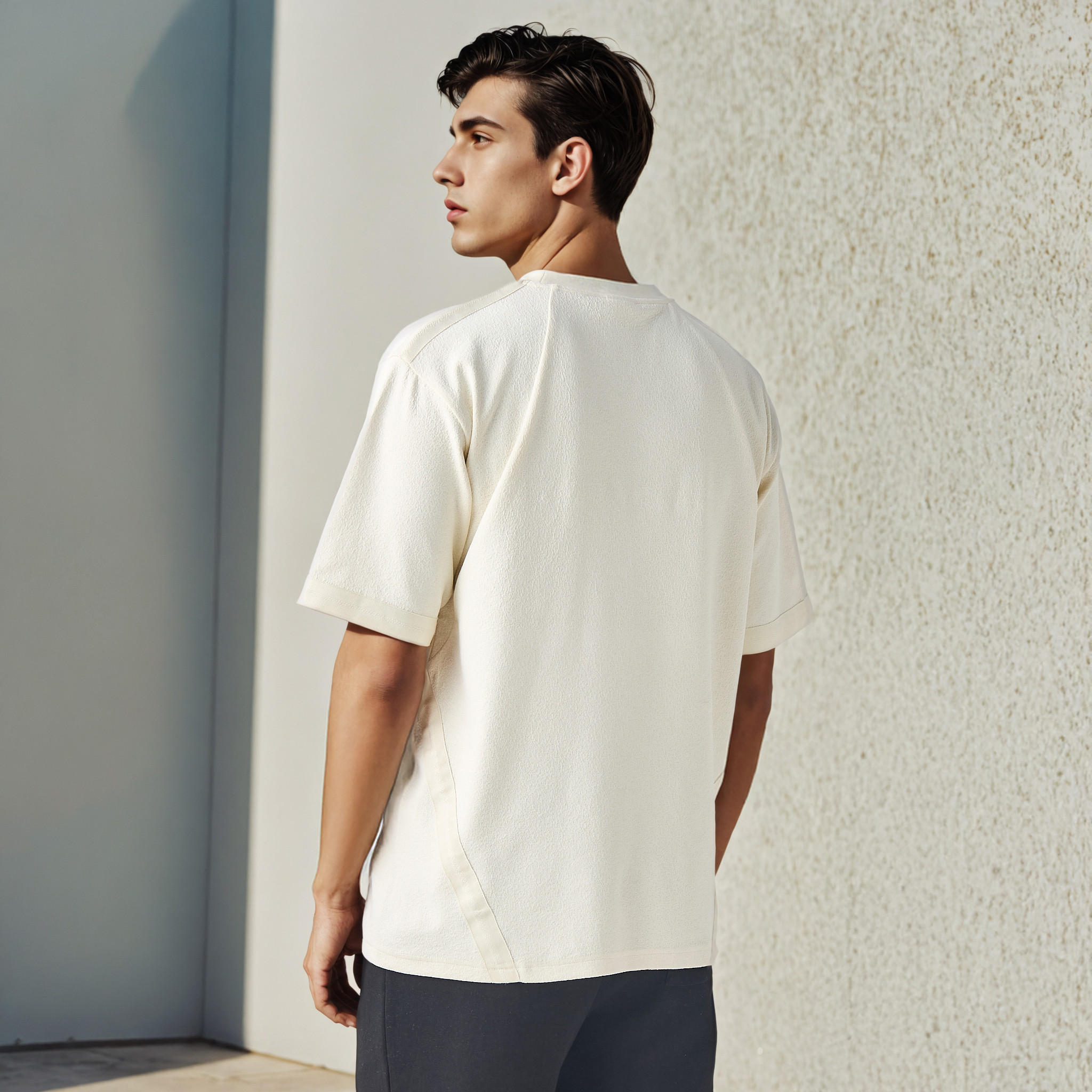 Kappa Jacquard Textured T-shirt-men-clothing-tshirtsandpolos-tshirts-image-3