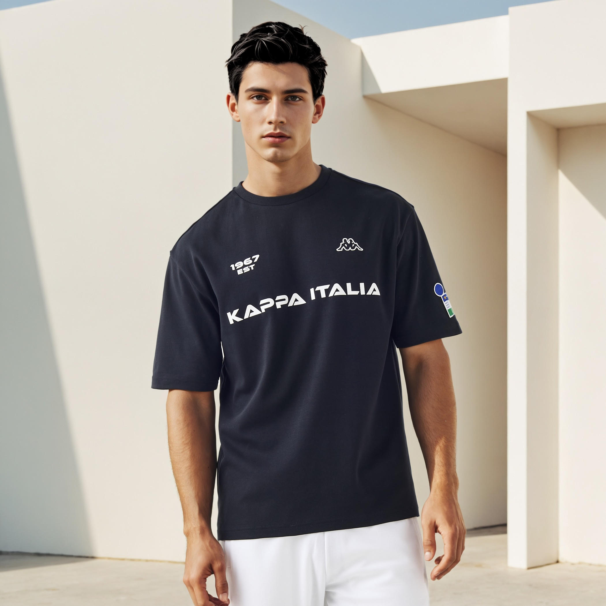 تيشيرت بطبعات شعار - كابا-men-clothing-sportswearandactivewear-tshirtsandpolos-image-1