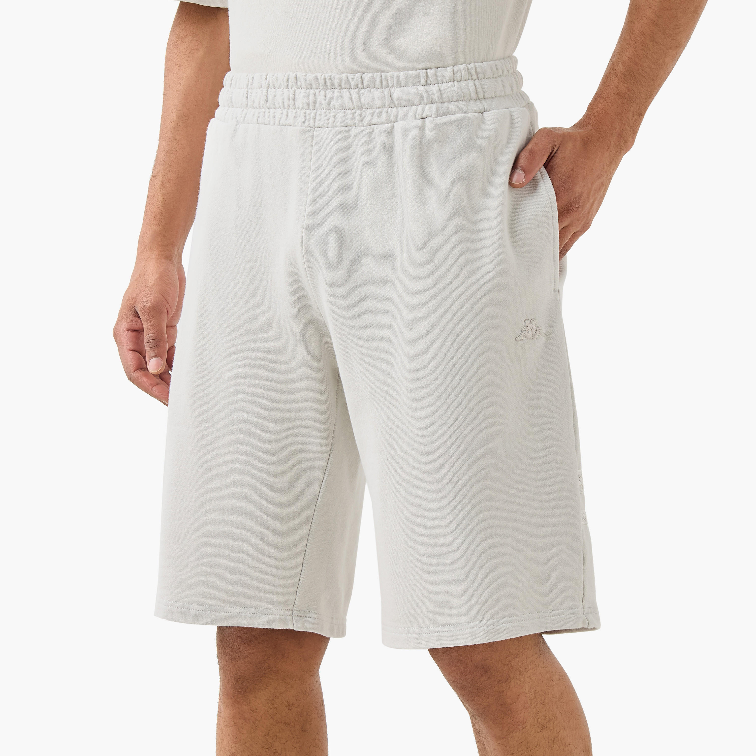 Kappa Panel Detail Shorts with Pockets-men-clothing-bottoms-shorts-image-1