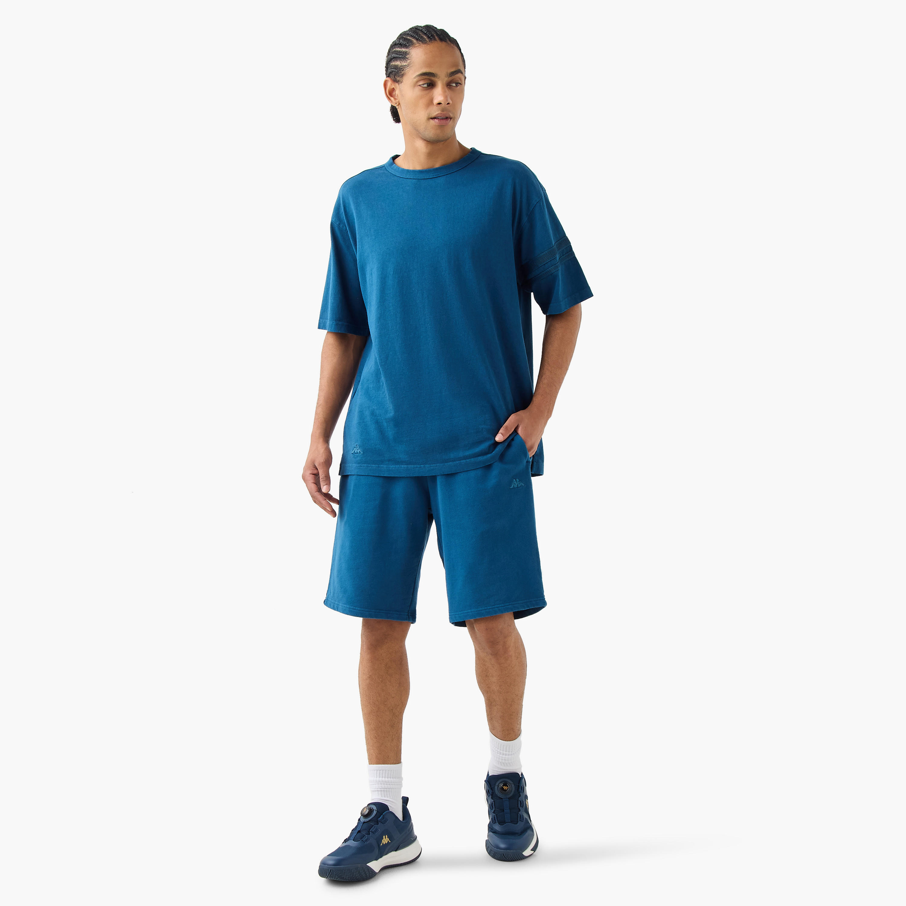 Kappa Panel Detail Shorts with Pockets-men-clothing-bottoms-shorts-image-2