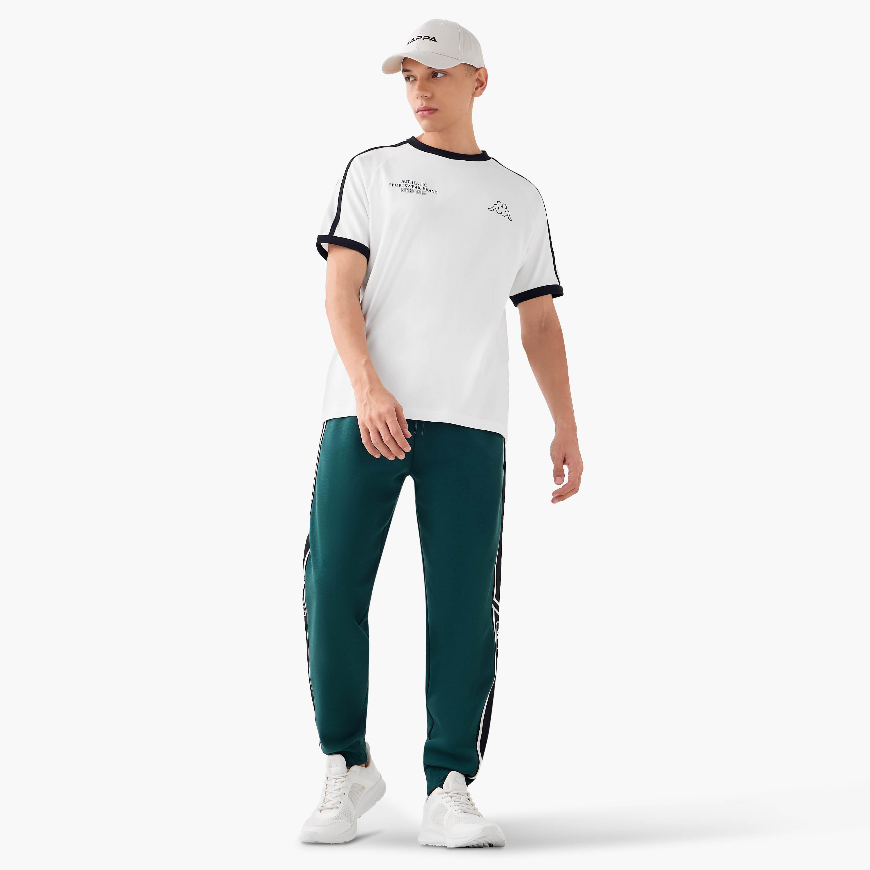 Kappa Logo Print Joggers with Drawstring Closure-men-clothing-sportswearandactivewear-bottoms-joggers-image-2