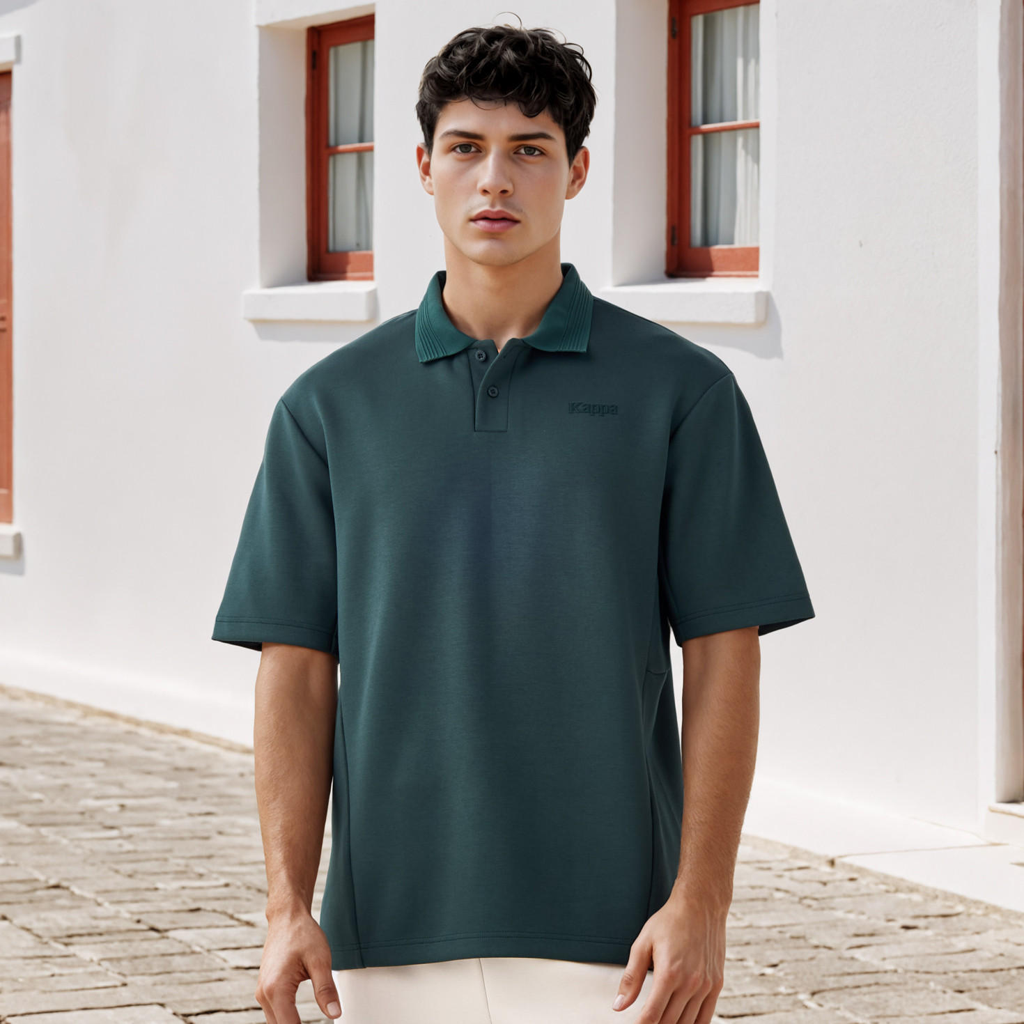 Kappa Logo Embroidered Polo T-shirt-men-clothing-sportswearandactivewear-tshirtsandpolos-image-1