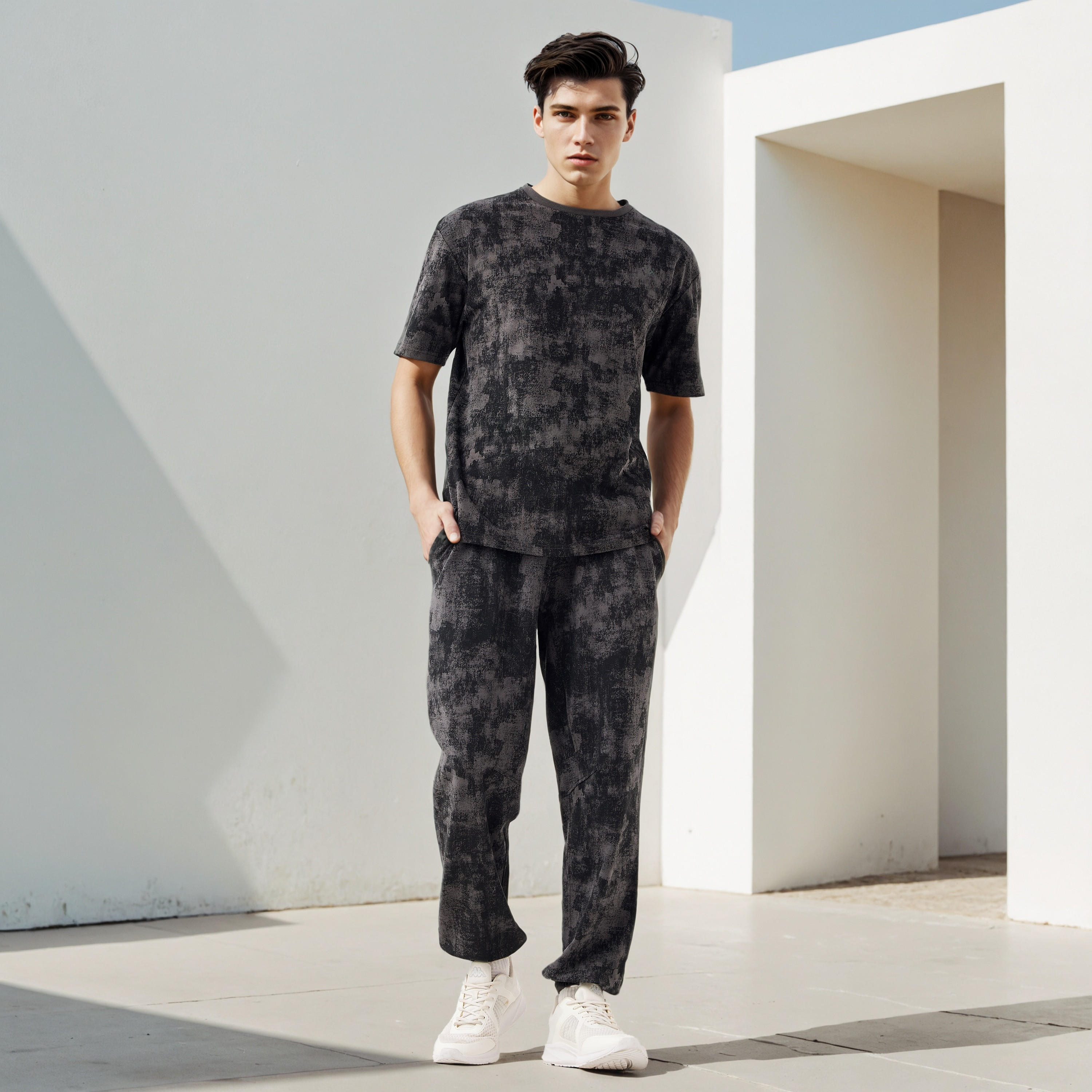 Kappa Printed Joggers with Drawstring Waistband-men-clothing-sportswearandactivewear-bottoms-joggers-image-2