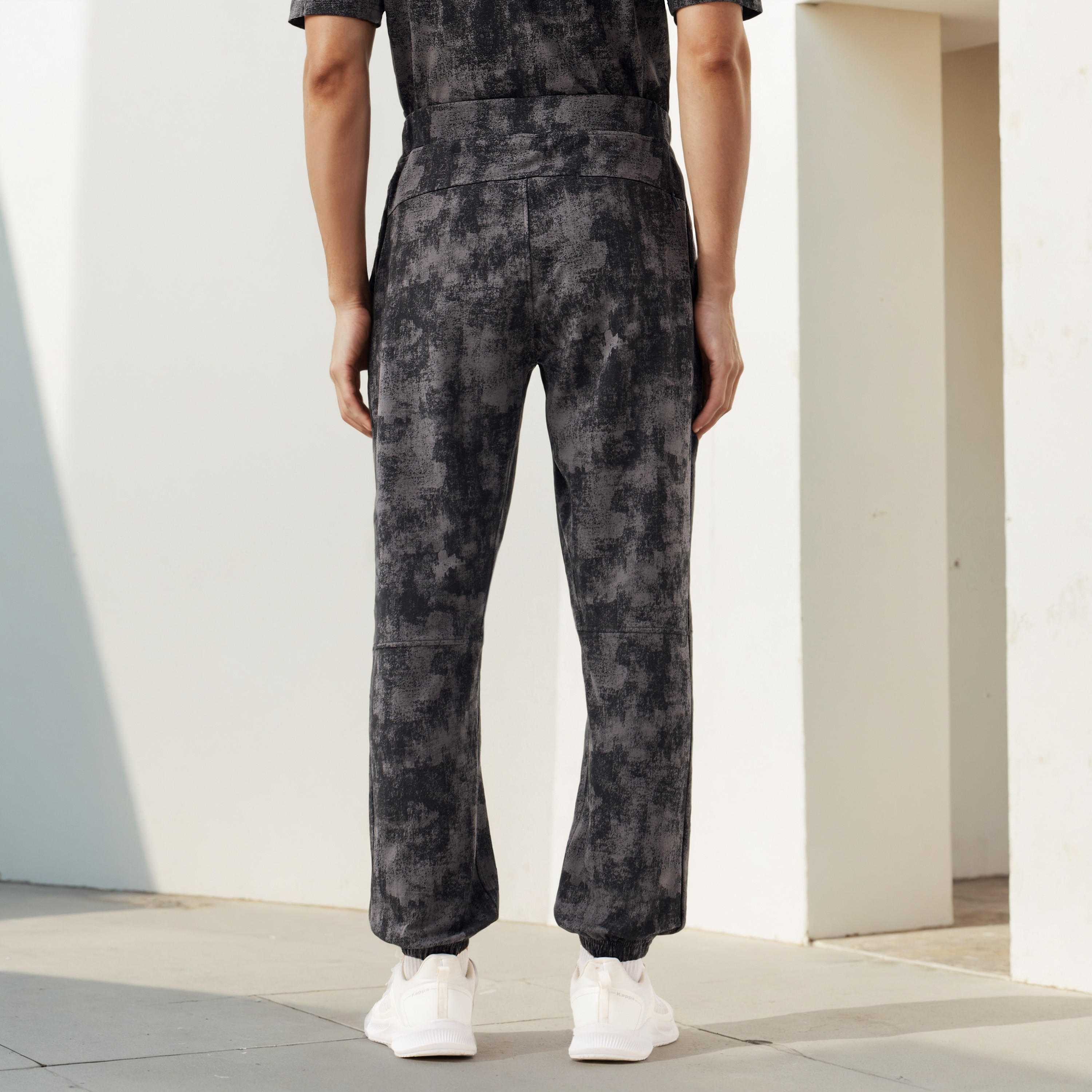 Kappa Printed Joggers with Drawstring Waistband-men-clothing-sportswearandactivewear-bottoms-joggers-image-3