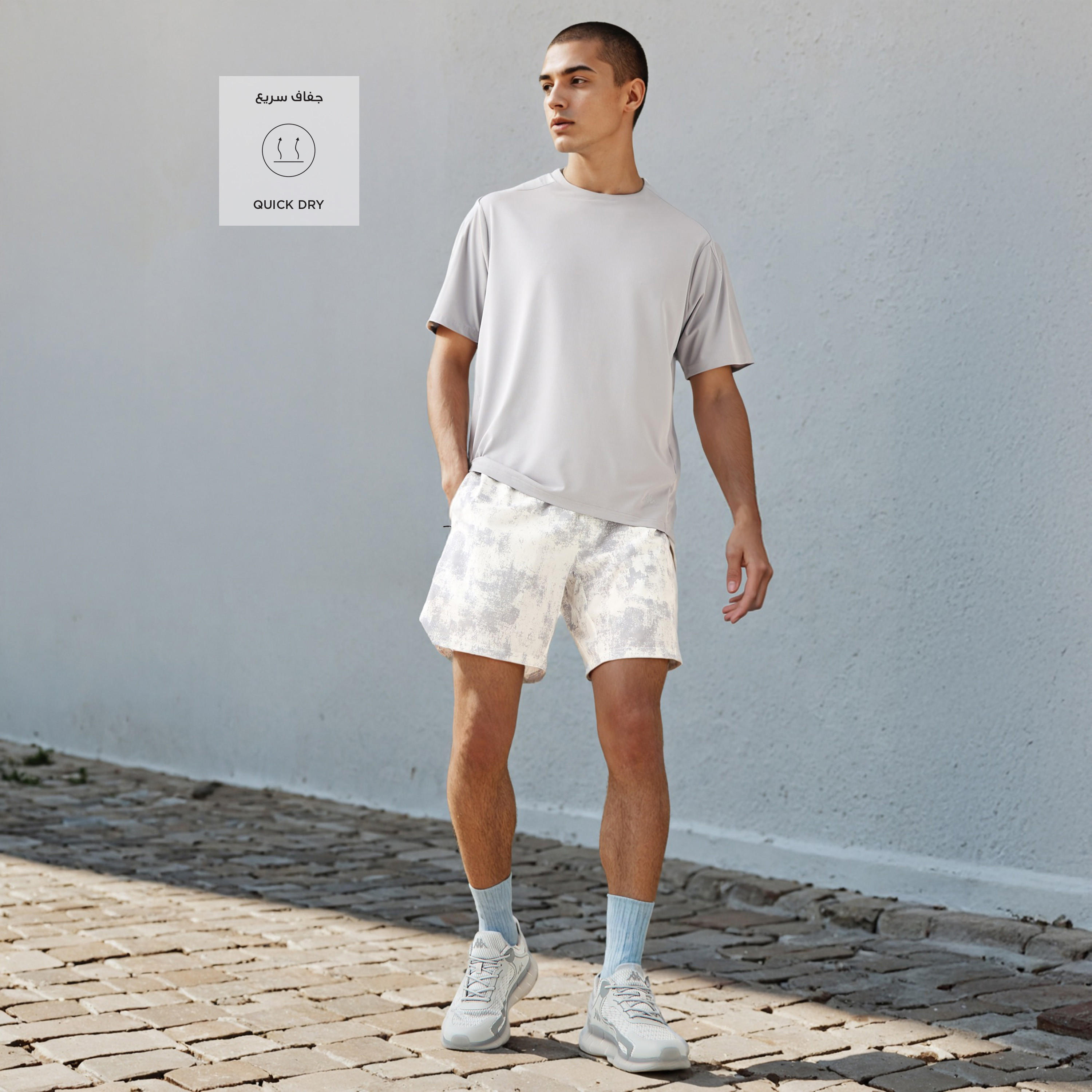 Kappa Printed Running Shorts-men-clothing-bottoms-shorts-image-2