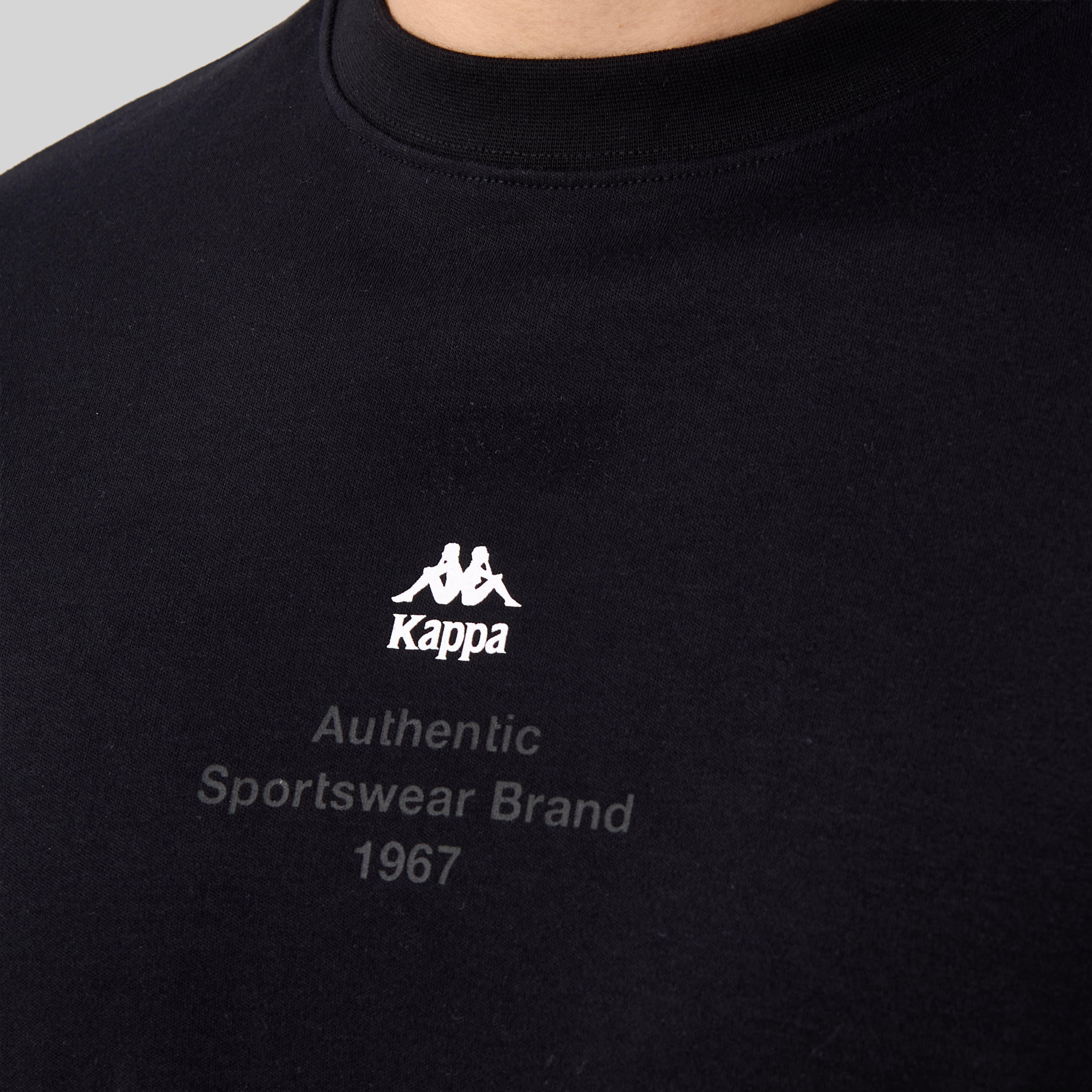 Kappa Logo Print Crew Neck T-shirt-men-clothing-sportswearandactivewear-tshirtsandpolos-image-5