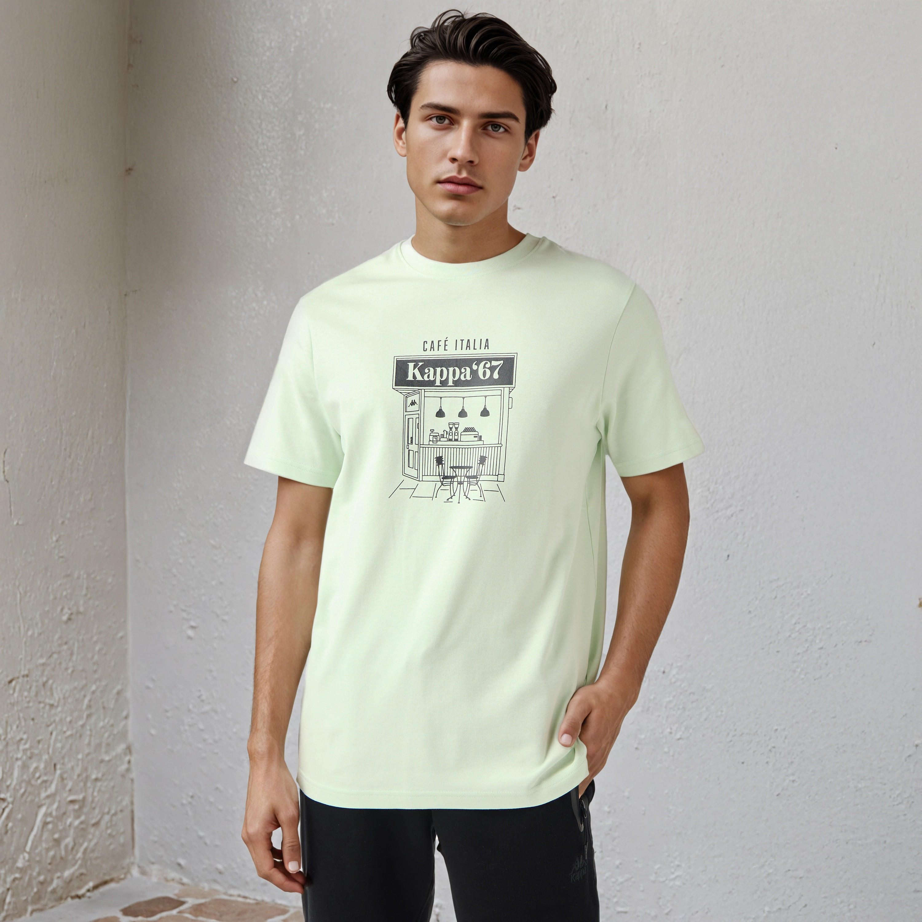 Kappa Logo Print T-shirt-men-clothing-tshirtsandpolos-tshirts-image-1