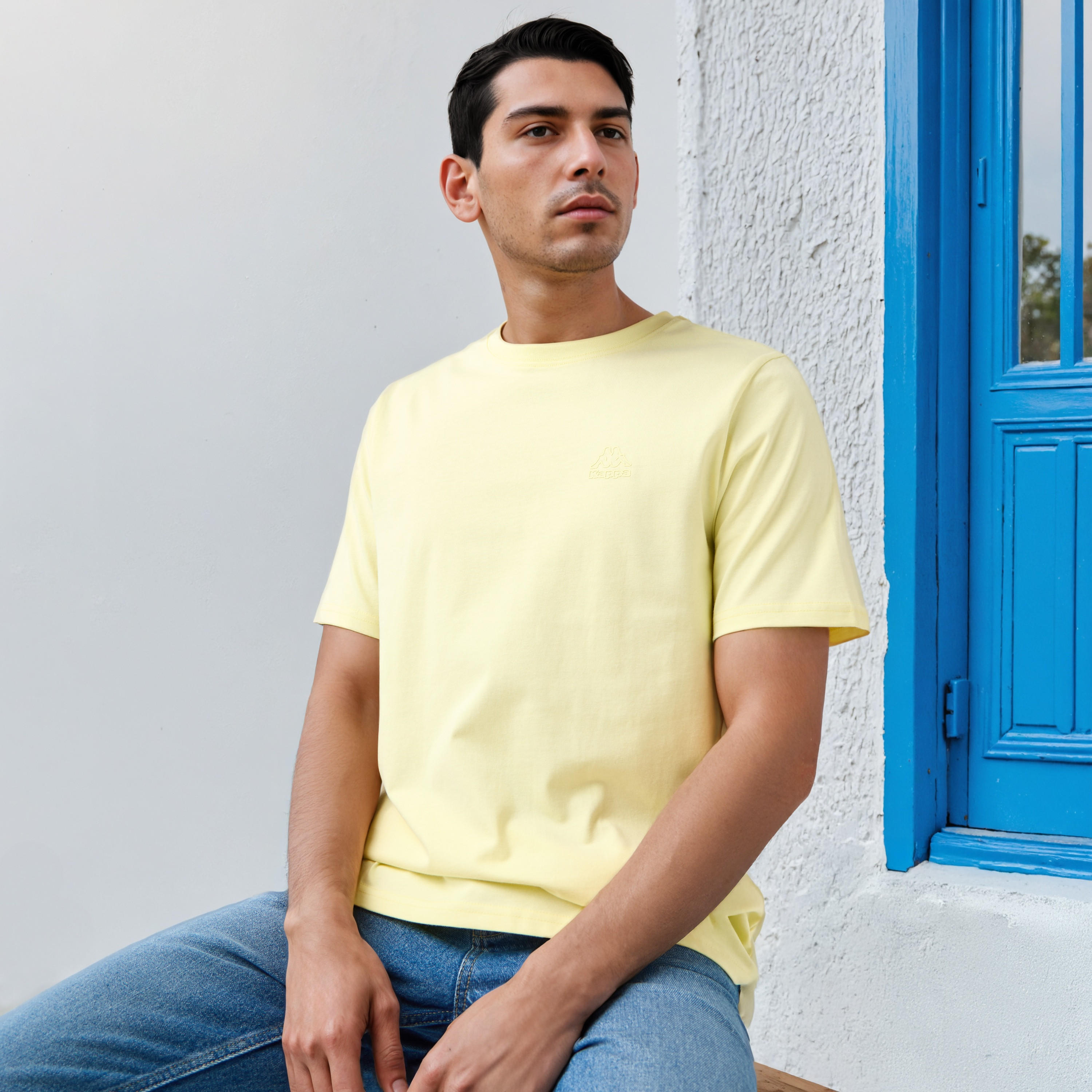 Kappa Logo Embossed T-shirt-men-clothing-sportswearandactivewear-tshirtsandpolos-image-1