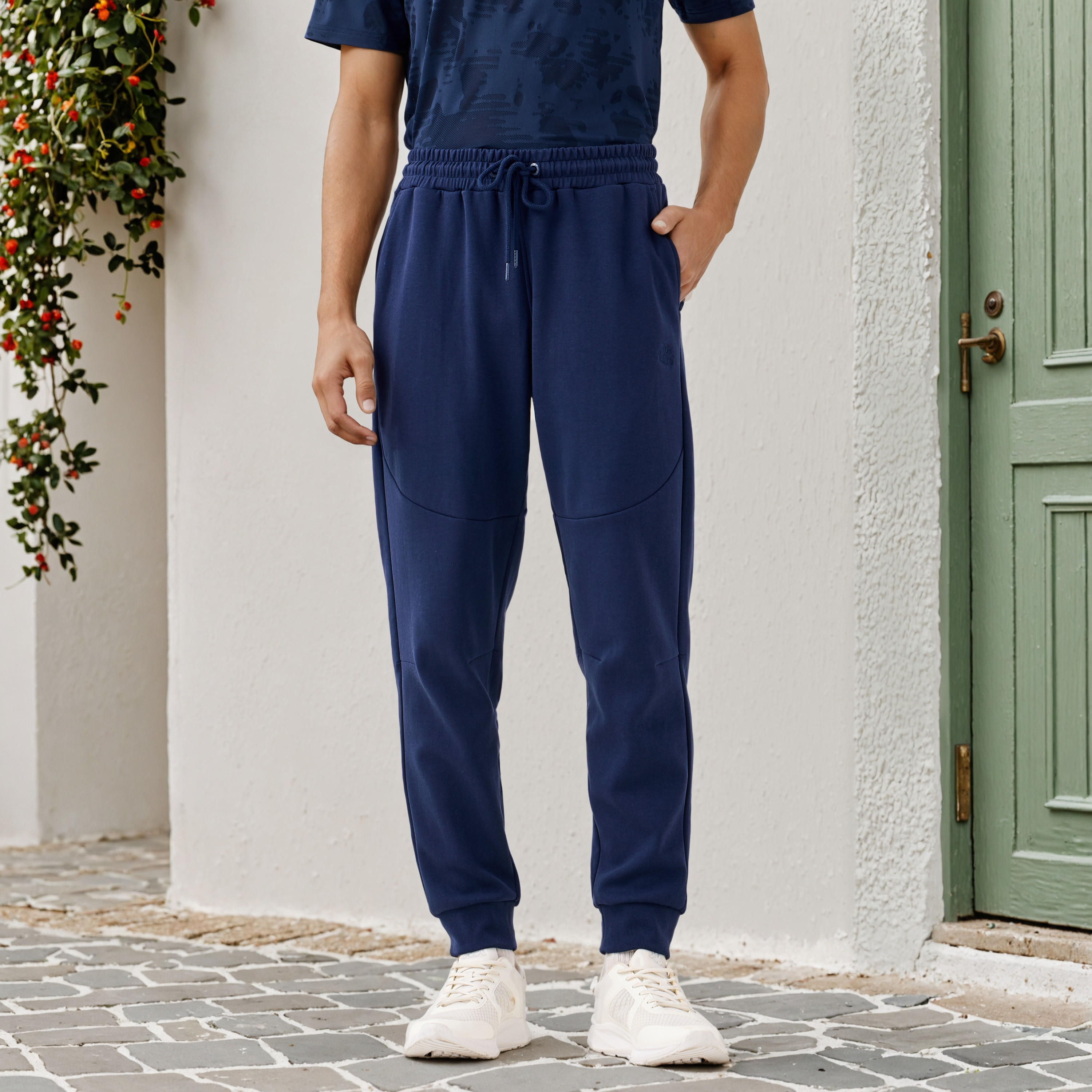 Kappa Joggers with Heat-Sealed Zip and Pockets-men-clothing-sportswearandactivewear-bottoms-joggers-image-1