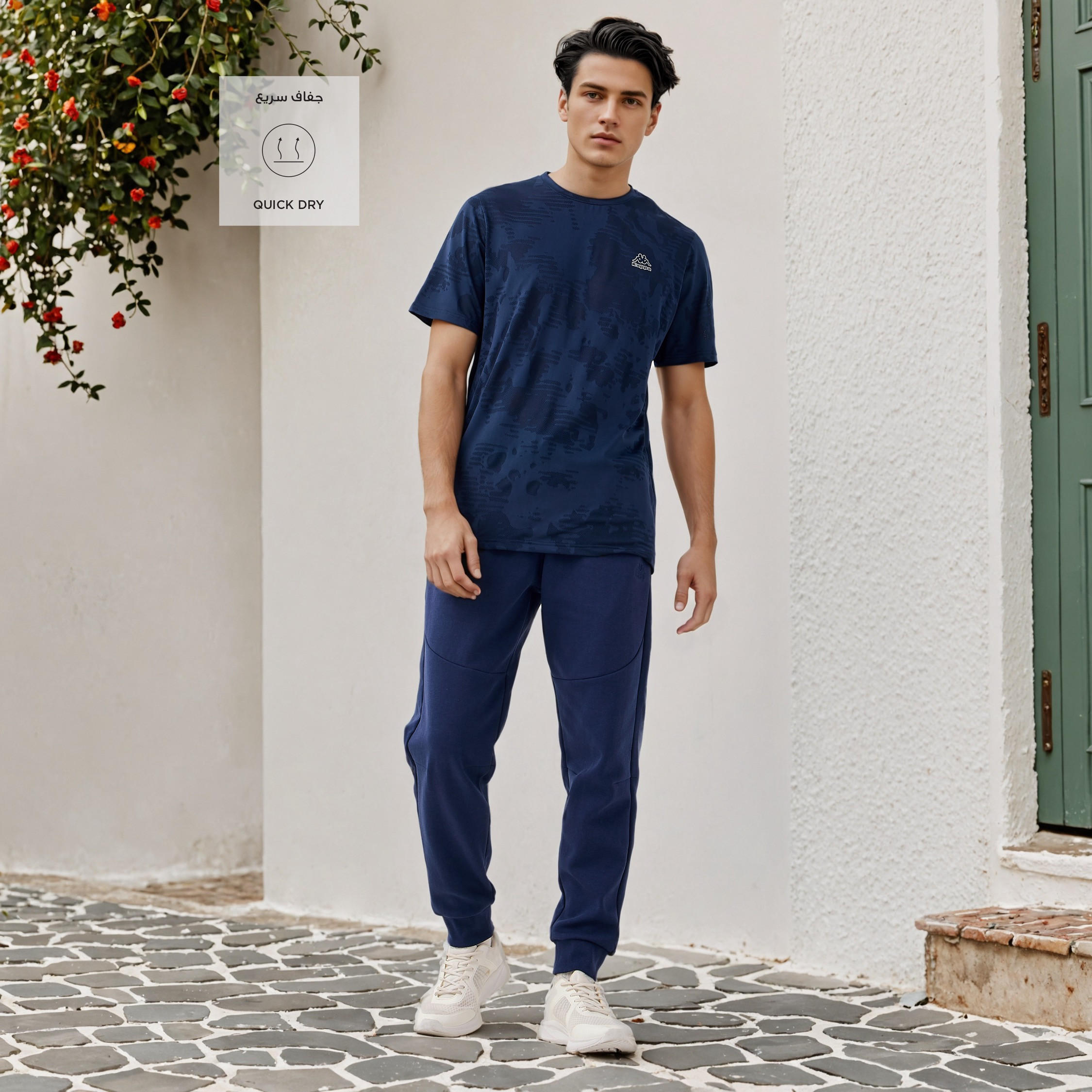 بنطلون رياضي بسحاب محكم وجيوب من كابا-men-clothing-sportswearandactivewear-bottoms-joggers-image-2
