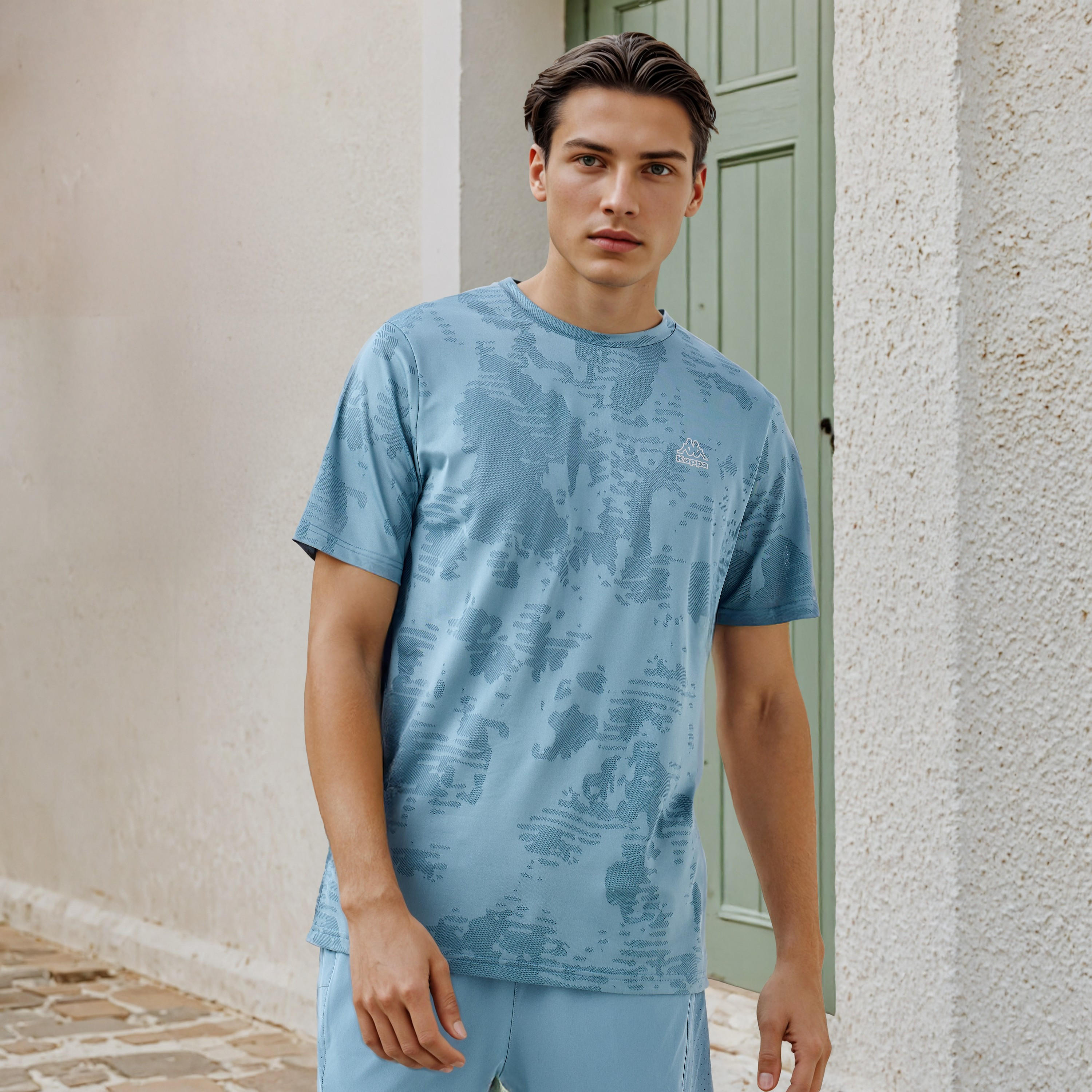 Kappa Textured Performance T-shirt with Crew Neck-men-clothing-tshirtsandpolos-tshirts-image-1
