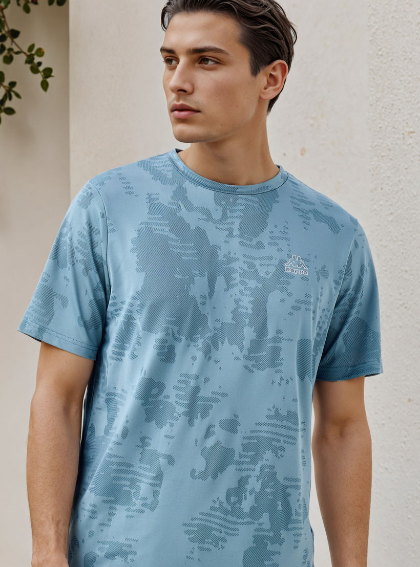 Kappa Textured Performance T-shirt with Crew Neck-men-clothing-tshirtsandpolos-tshirts-image-4