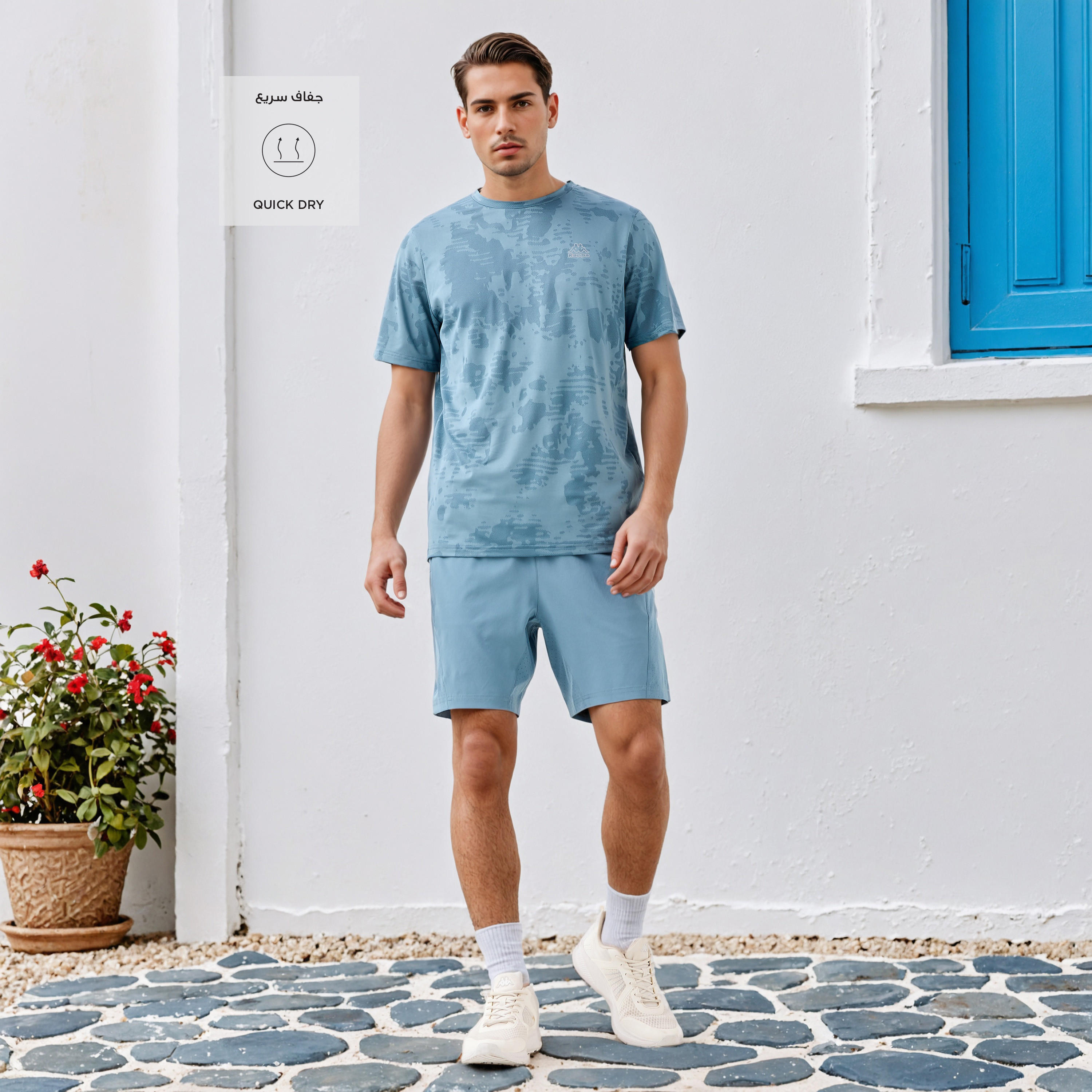 شورت بتزيينات شبكية وجيوب من كابا-men-clothing-bottoms-shorts-image-5