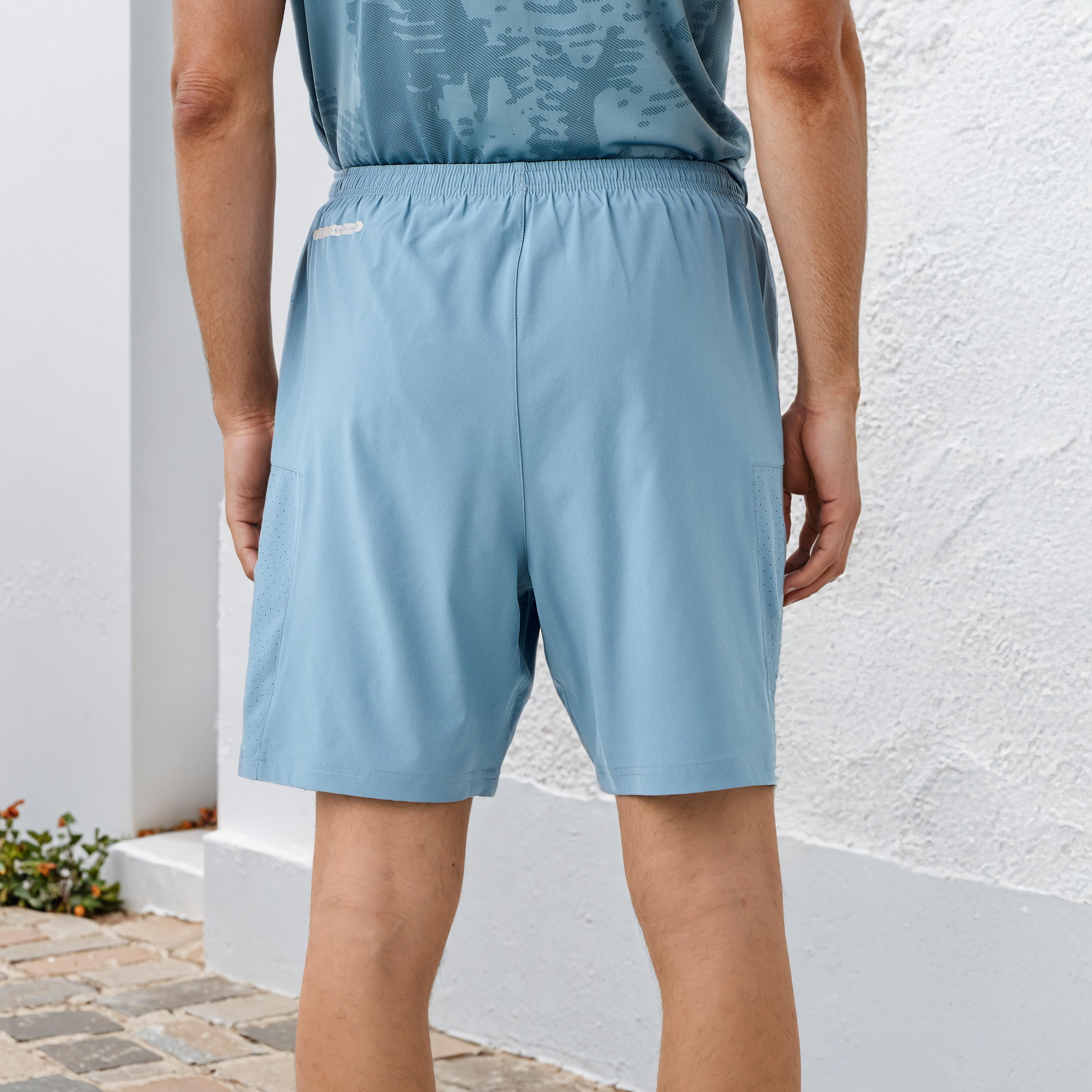 Kappa Mesh Accent Shorts with Pockets-men-clothing-bottoms-shorts-image-3