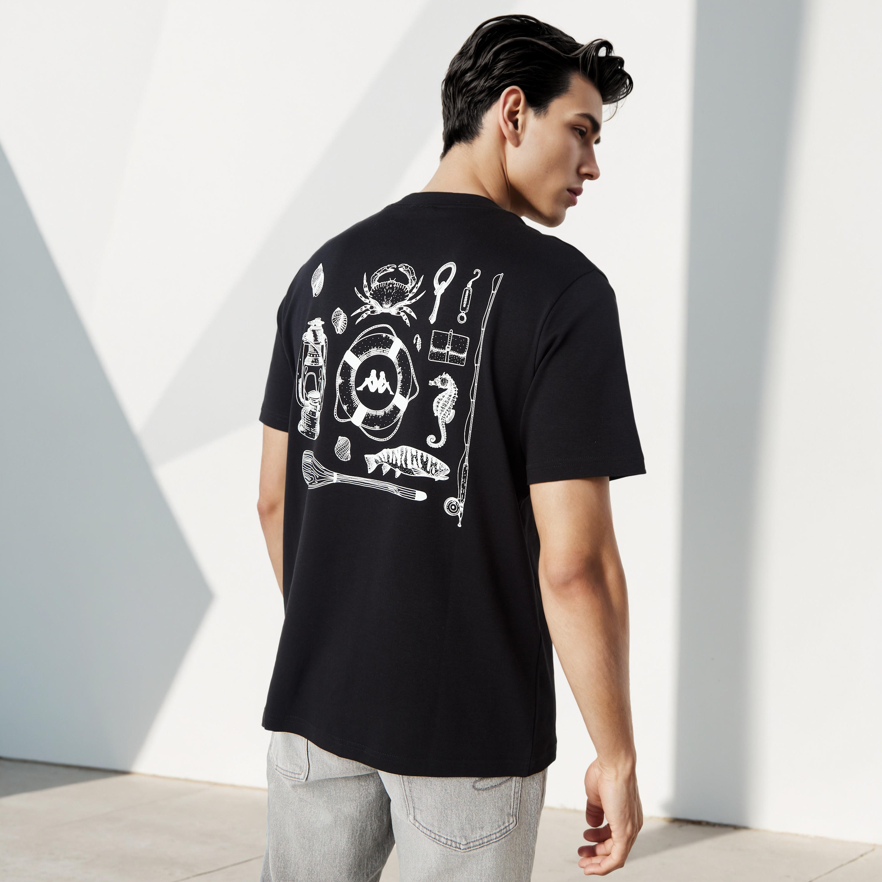 Kappa Logo Print T-shirt-men-clothing-tshirtsandpolos-tshirts-image-1