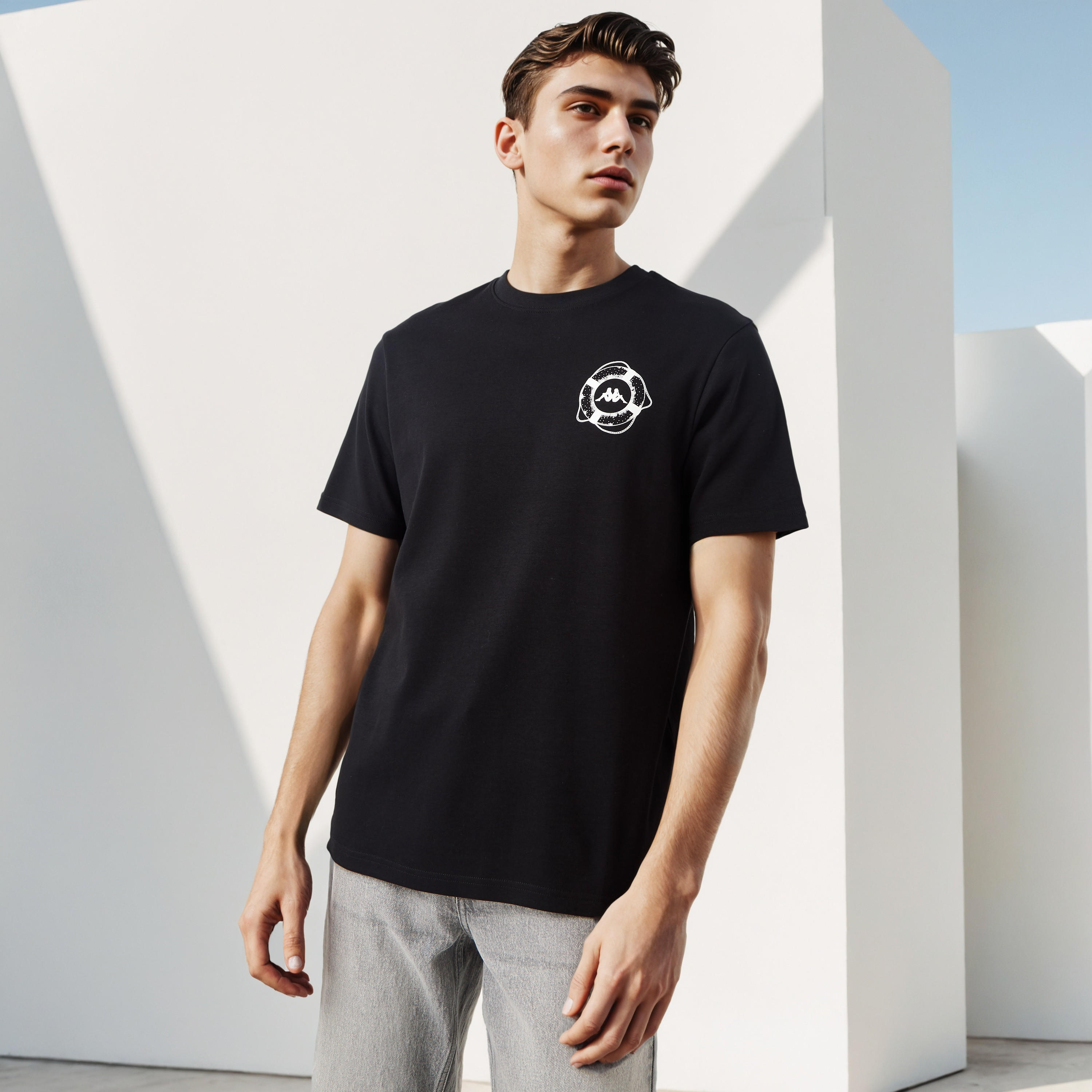 Kappa Logo Print T-shirt-men-clothing-tshirtsandpolos-tshirts-image-3