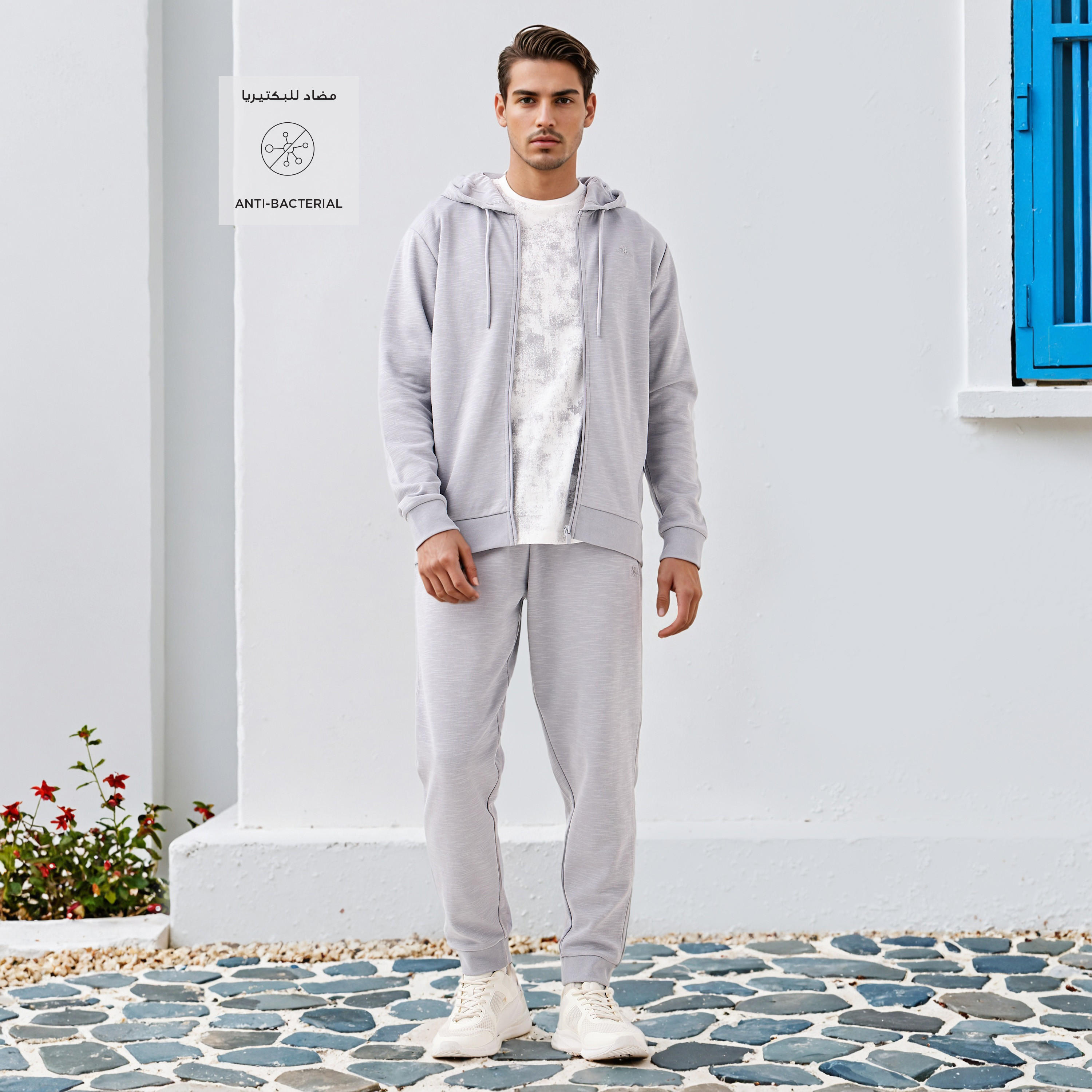 بنطلون رياضي برباط خصر وجيوب من كابا-men-clothing-sportswearandactivewear-bottoms-joggers-image-2