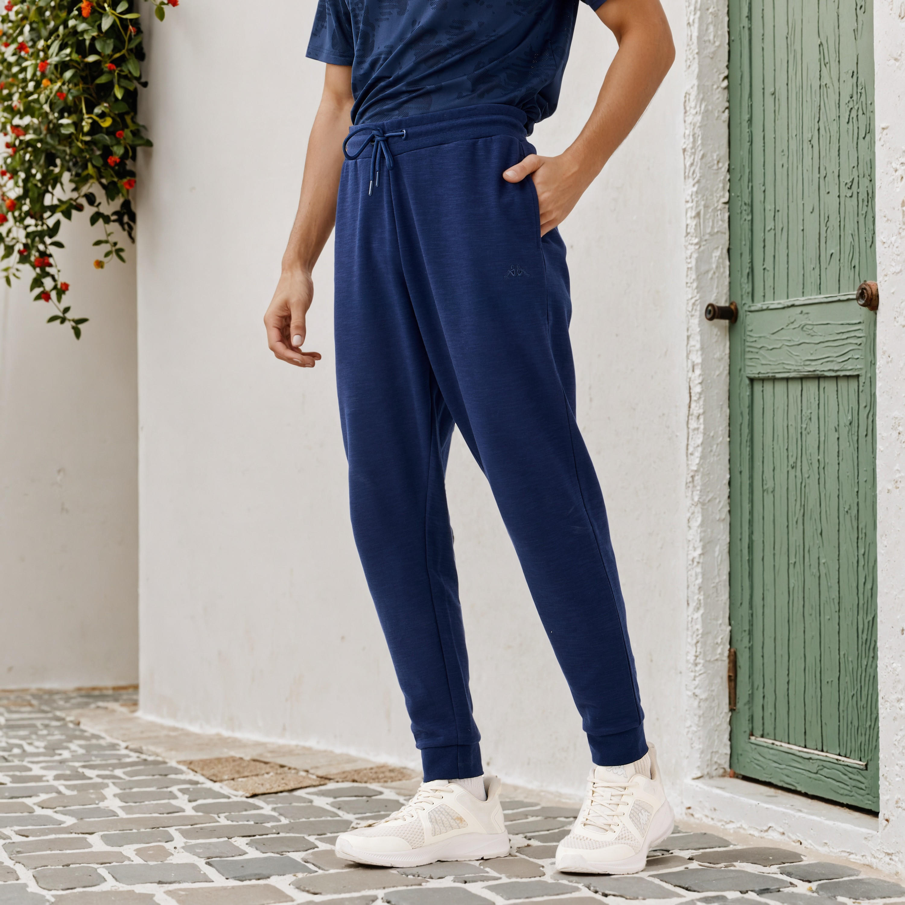 Kappa Jogger with Drawstring Waist and Pockets-men-clothing-sportswearandactivewear-bottoms-joggers-image-1