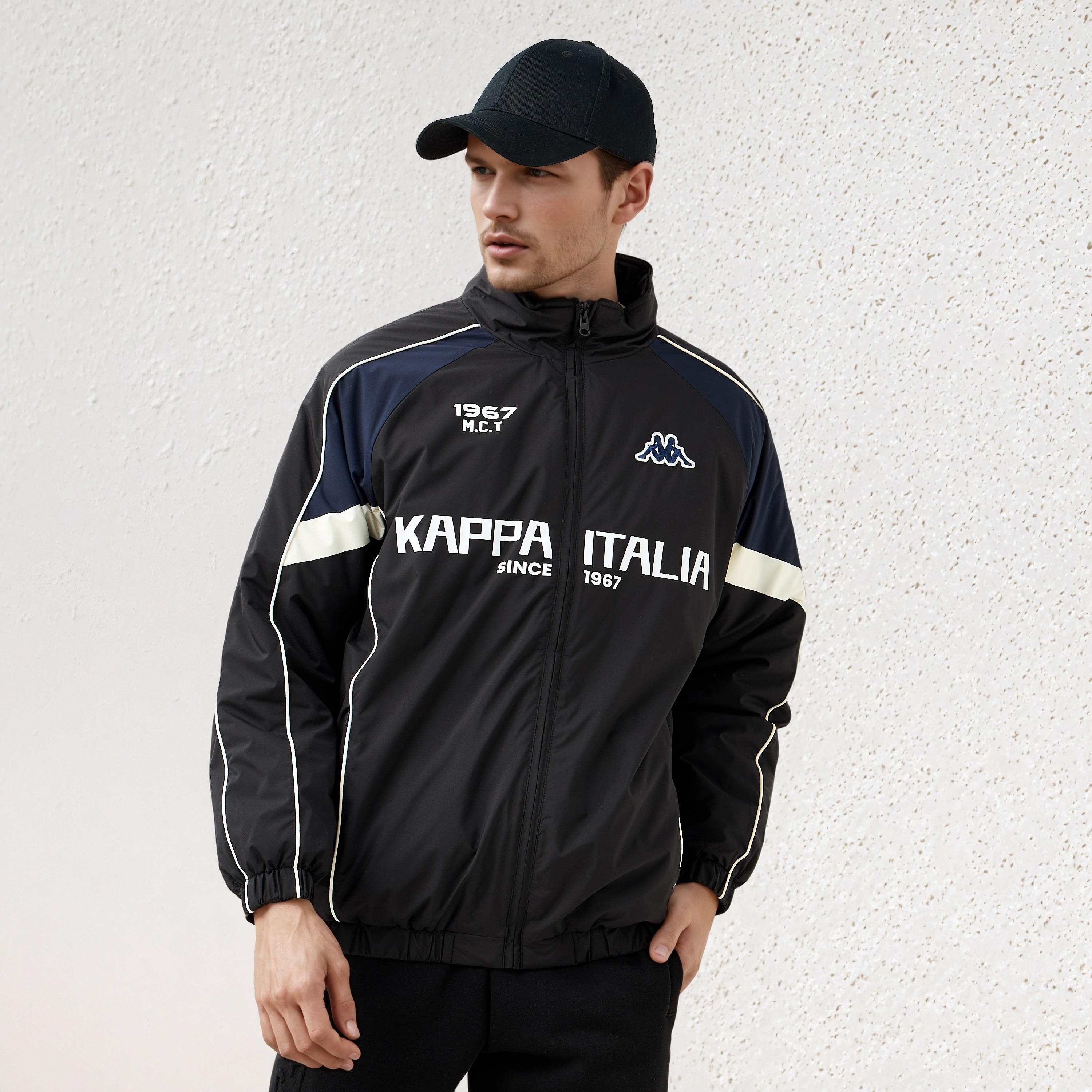 Kappa Men's Zip Through High Neck Jacket-men-clothing-jacketsandblazers-jackets-image-1