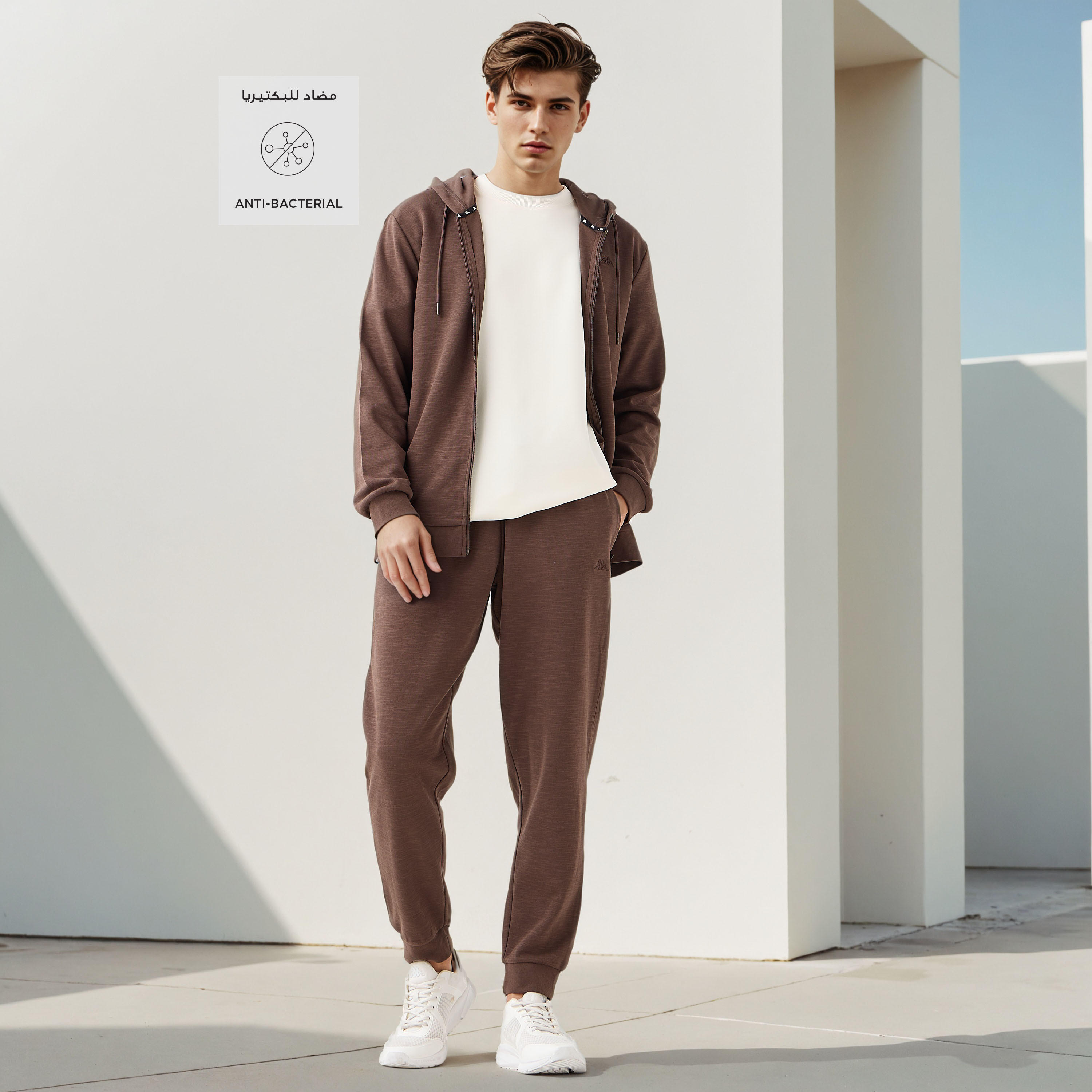 Kappa Hooded Sweatshirt with Zip Closure-men-winterwear-hoodiesandsweatshirts-image-2