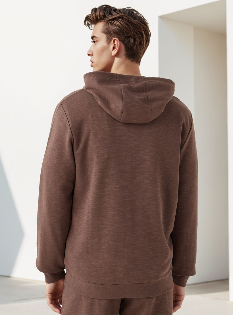 Kappa Hooded Sweatshirt with Zip Closure-men-winterwear-hoodiesandsweatshirts-image-3