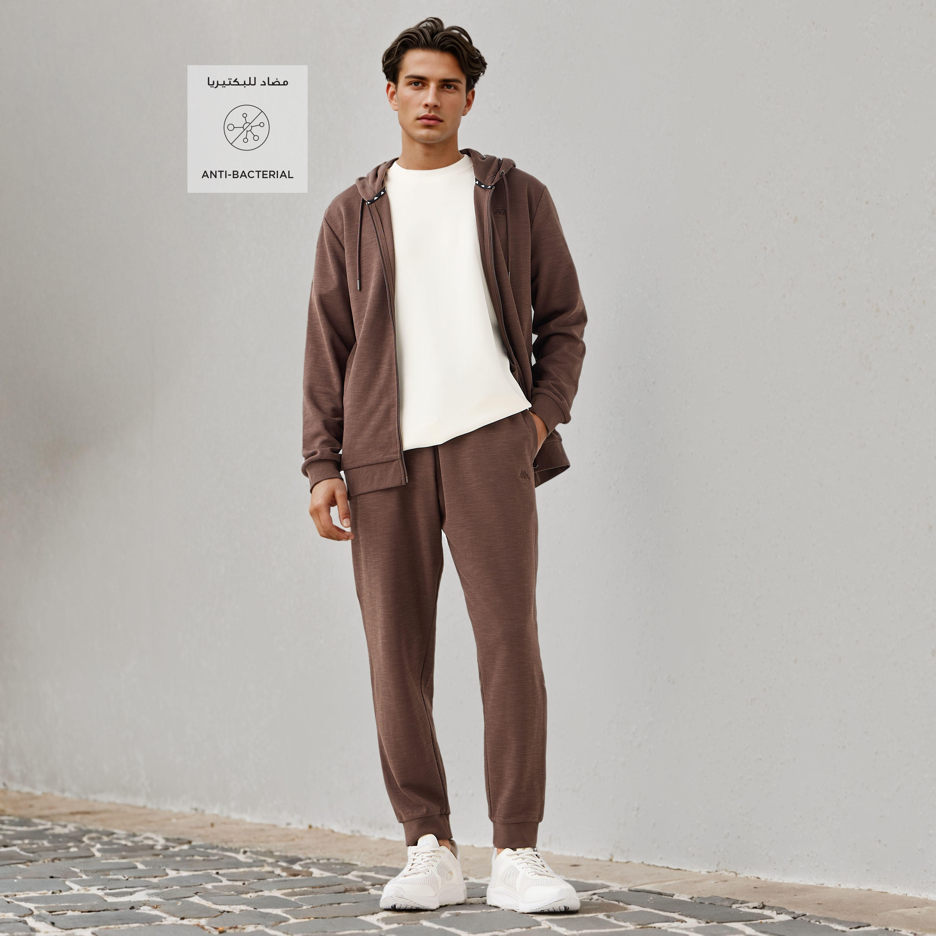 Kappa Textured Joggers with Pockets-men-clothing-sportswearandactivewear-tracksuits-image-2