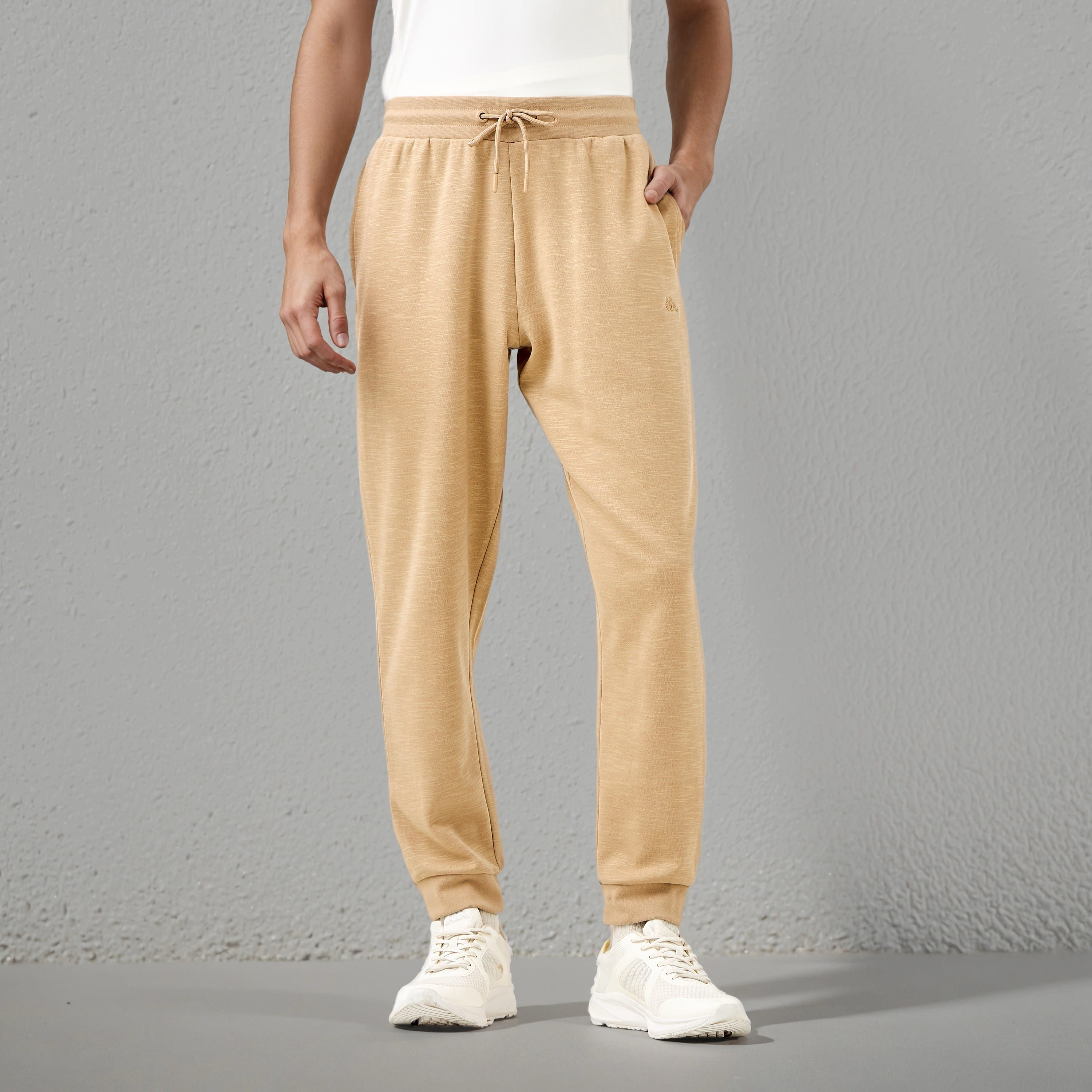 Kappa Textured Joggers with Pockets-men-clothing-sportswearandactivewear-tracksuits-image-1