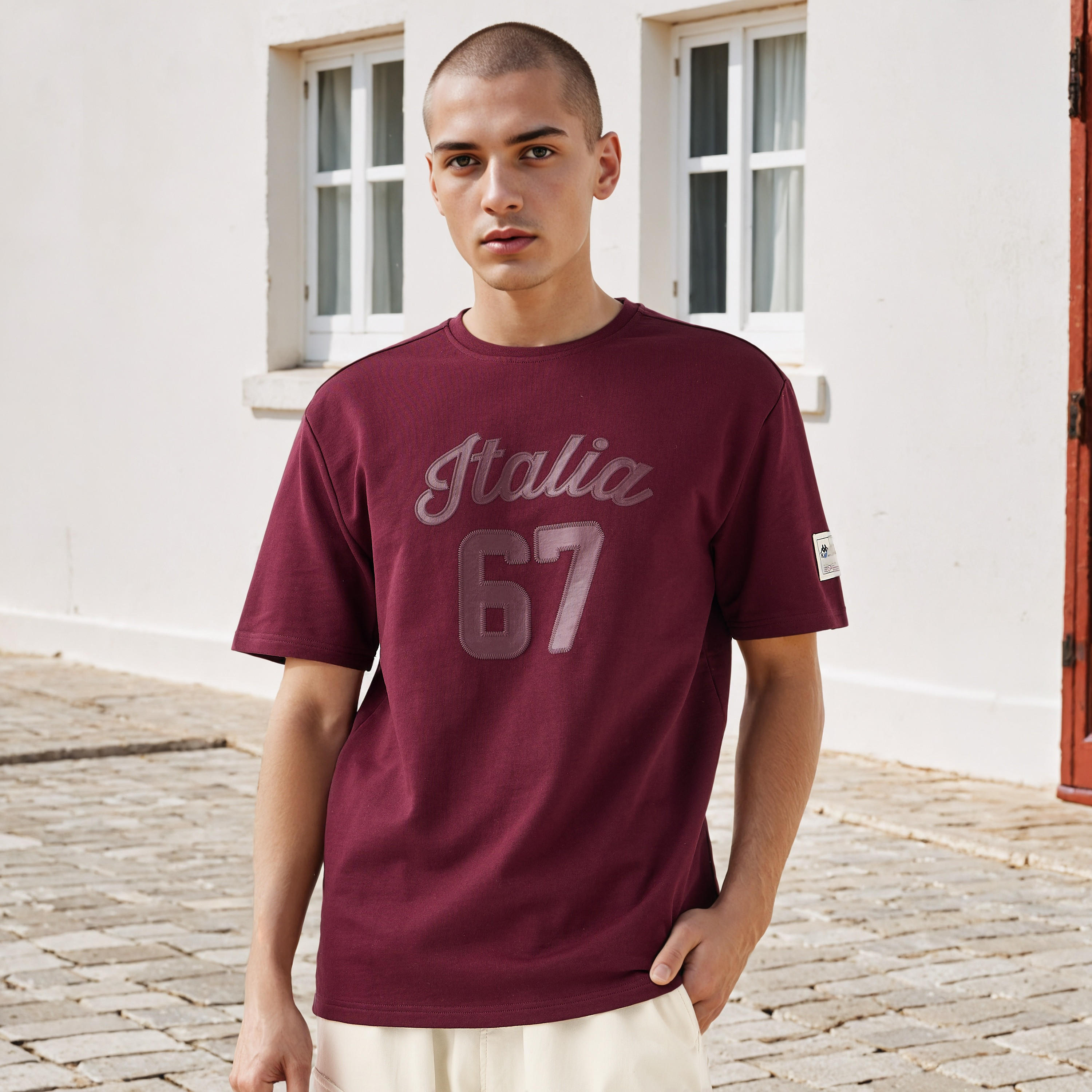 Kappa Embroidered T-shirt-men-clothing-sportswearandactivewear-tshirtsandpolos-image-1