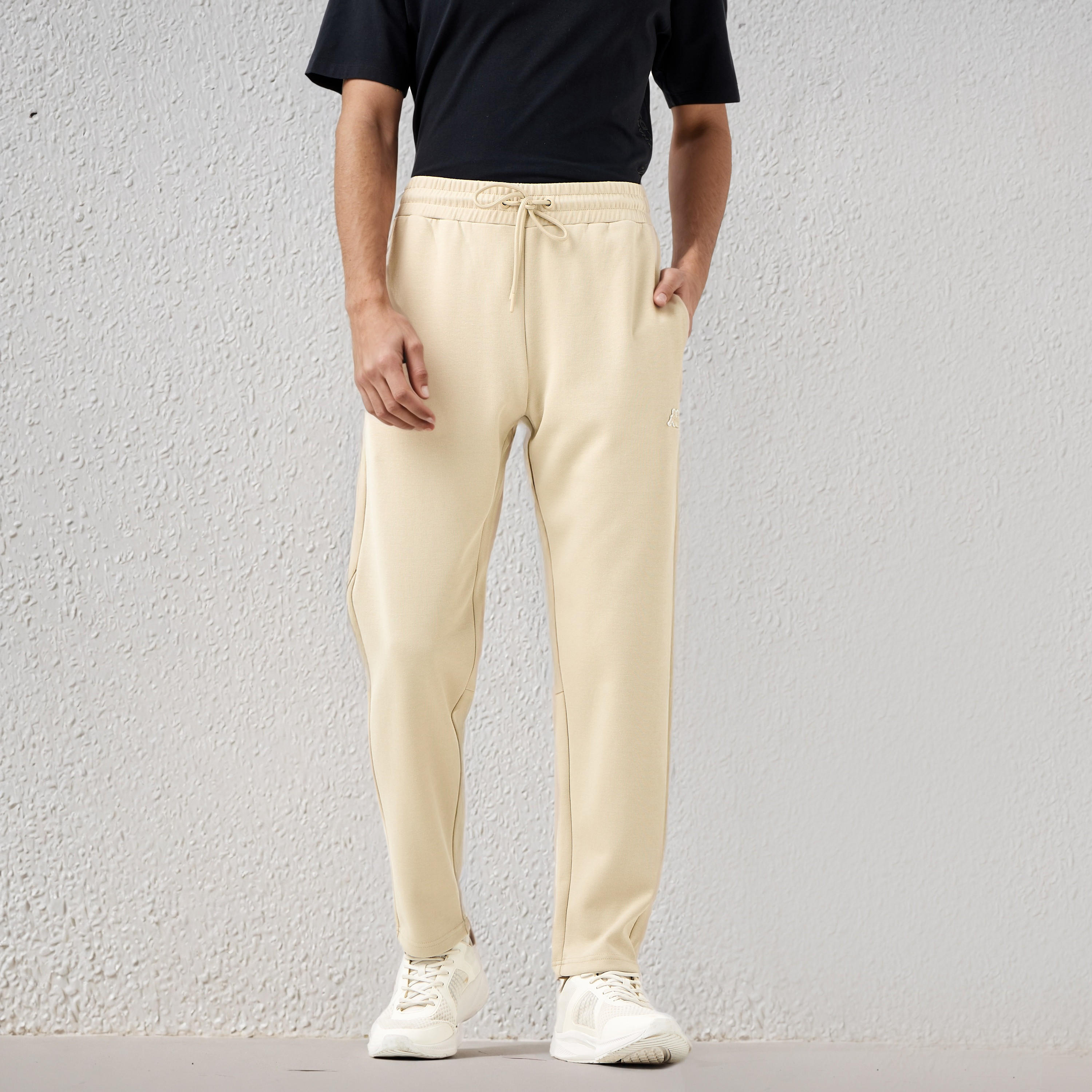 Kappa Logo Print Joggers with Pockets-men-clothing-sportswearandactivewear-bottoms-joggers-image-1