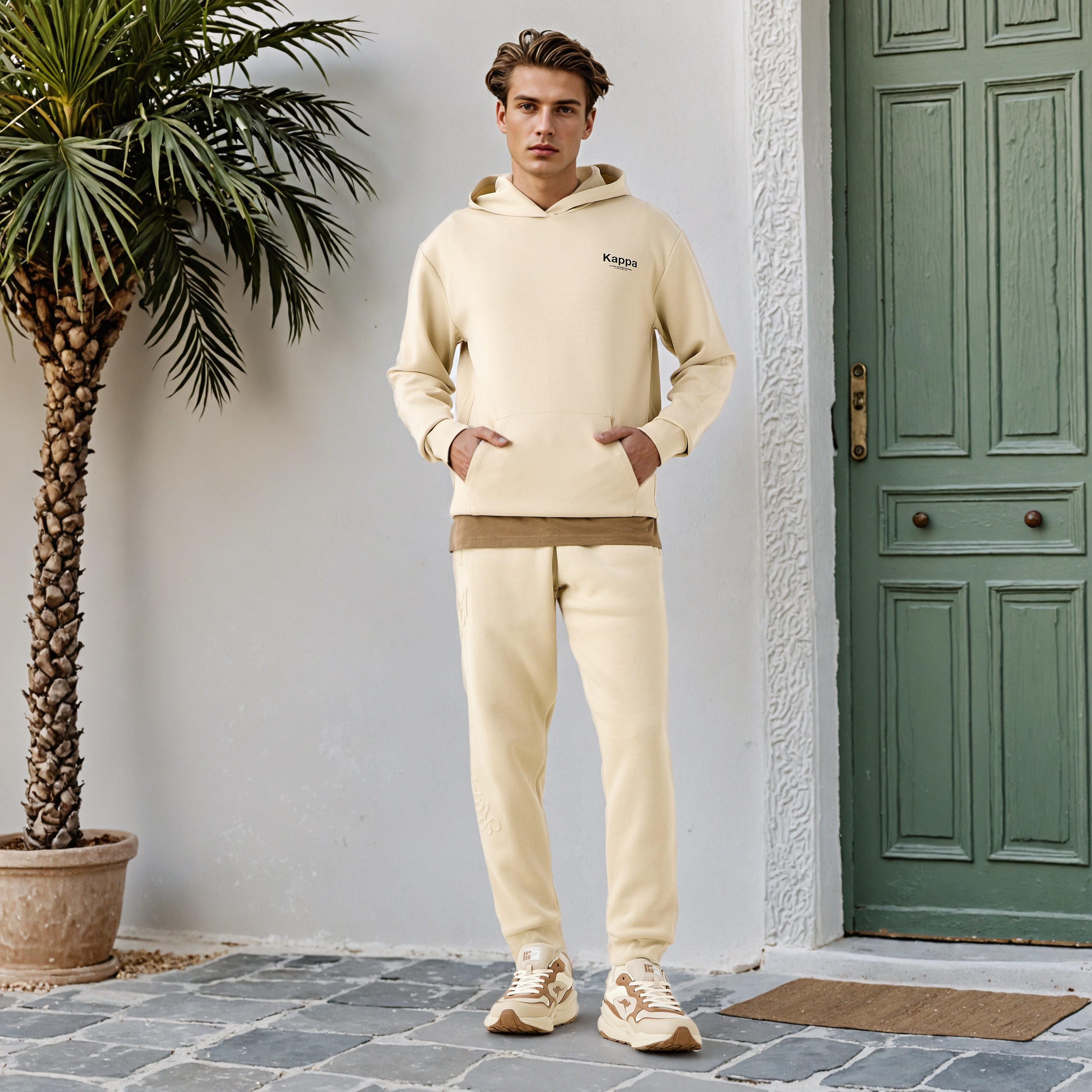Kappa Embossed Accent Joggers-men-clothing-sportswearandactivewear-tracksuits-image-2