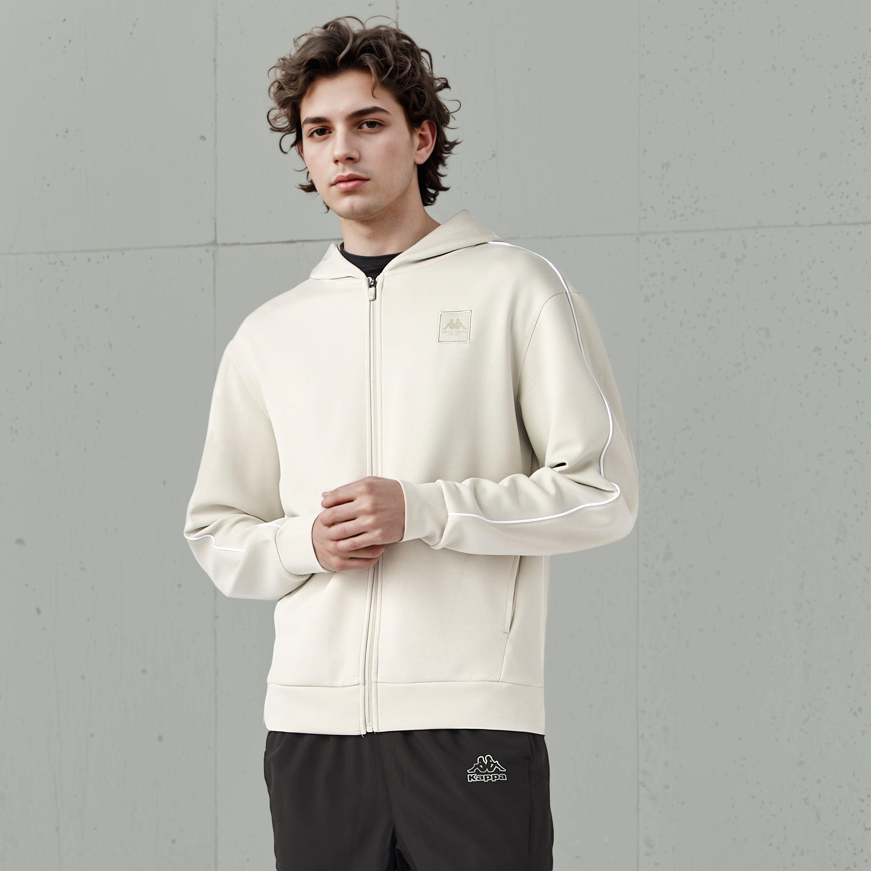 Kappa Men's Zip Through Hoodie-men-winterwear-hoodiesandsweatshirts-image-1