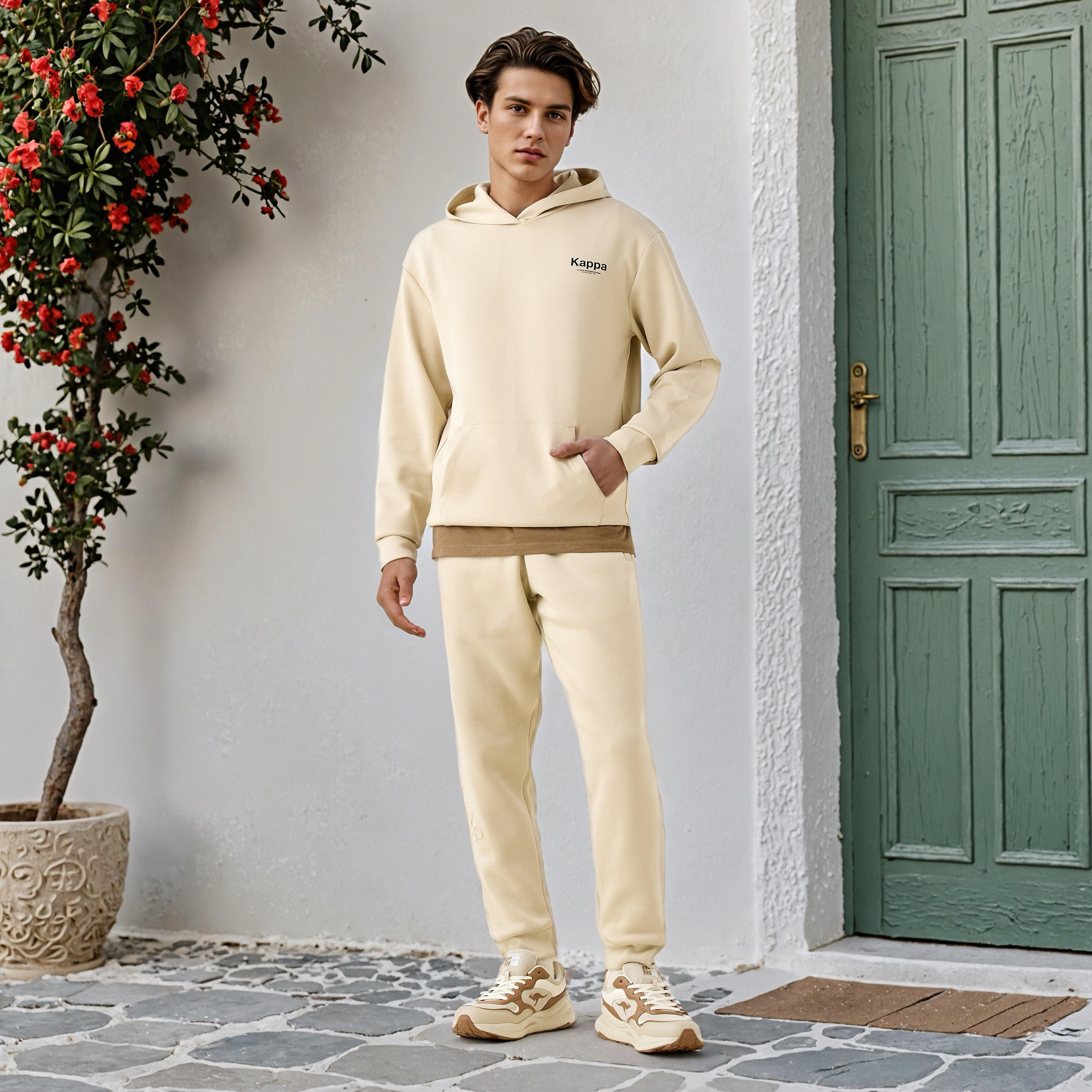 سويت شيرت رجالي بقبعة من كابا-men-winterwear-hoodiesandsweatshirts-image-2