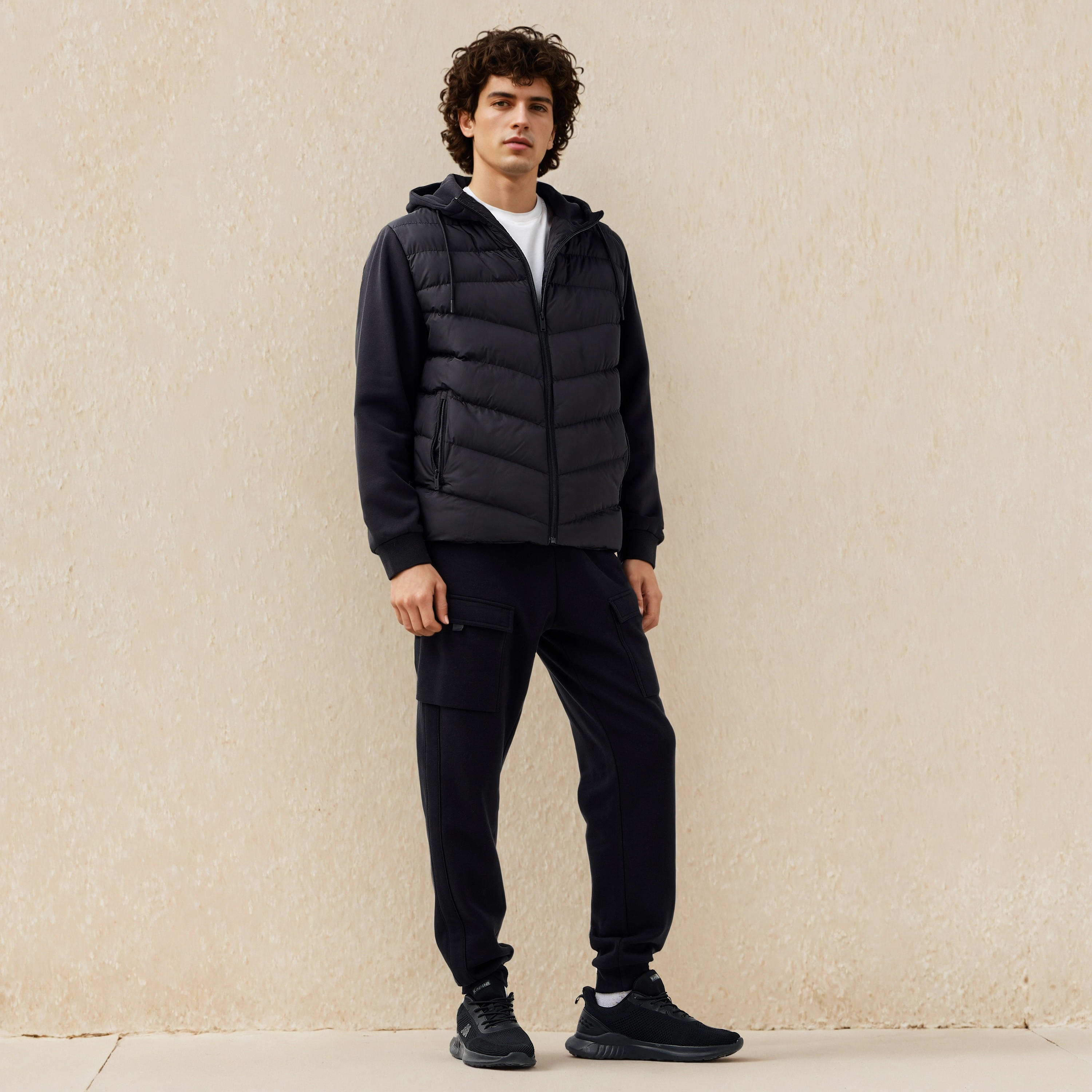 Kappa Men Regular Hooded Puffer Jacket-men-clothing-jacketsandblazers-jackets-image-2