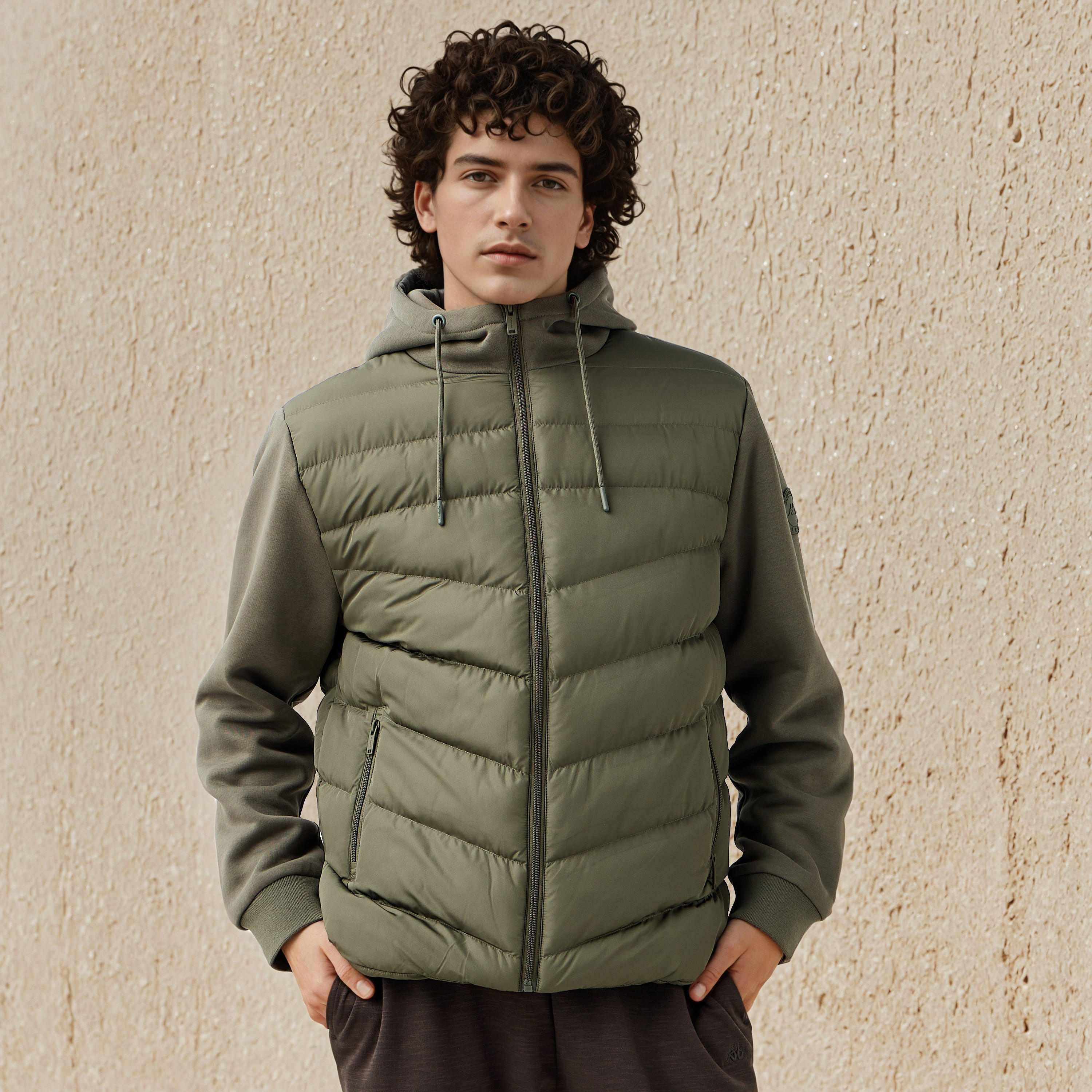 Kappa Men Regular Hooded Puffer Jacket-men-clothing-jacketsandblazers-jackets-image-1