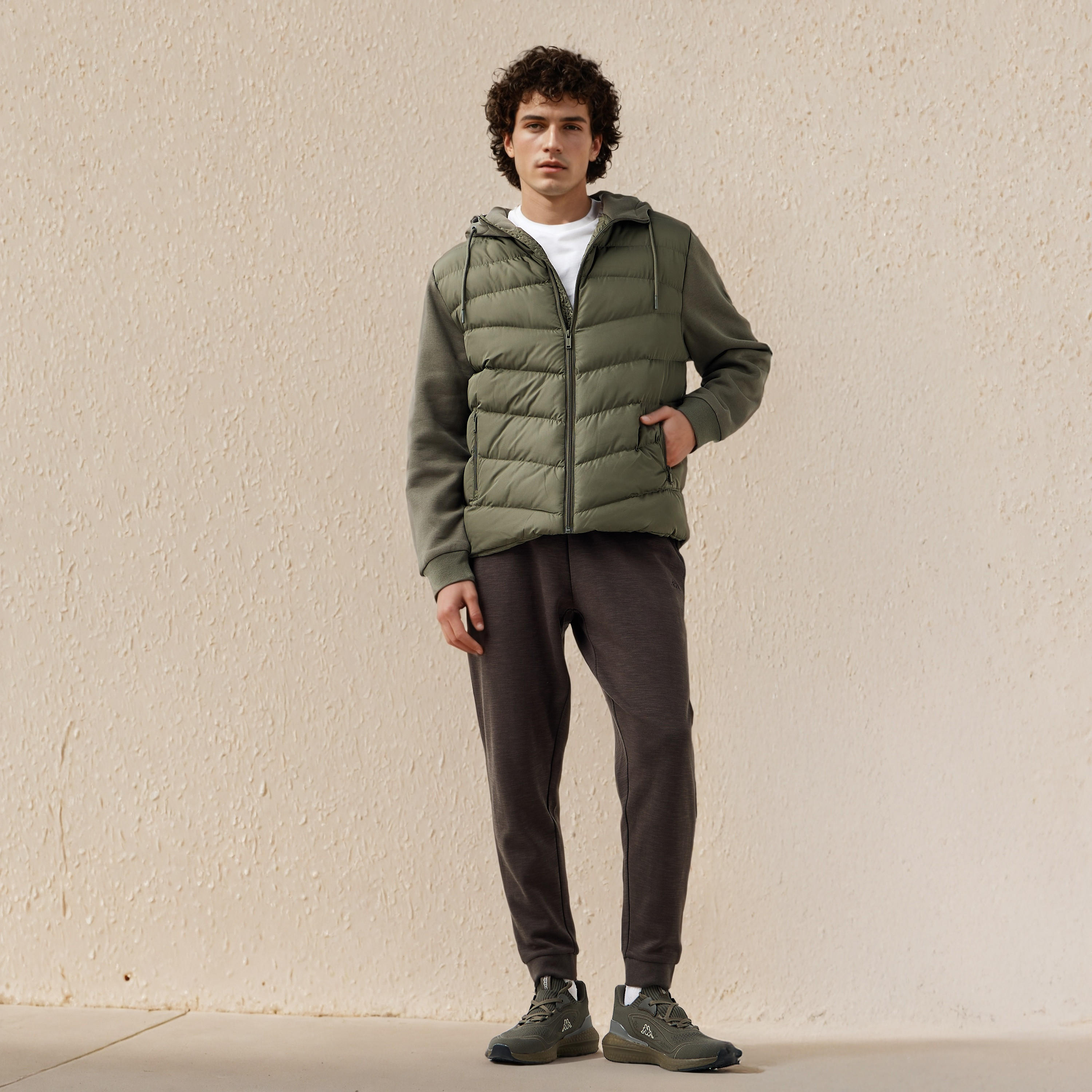 Kappa Men Regular Hooded Puffer Jacket-men-clothing-jacketsandblazers-jackets-image-2