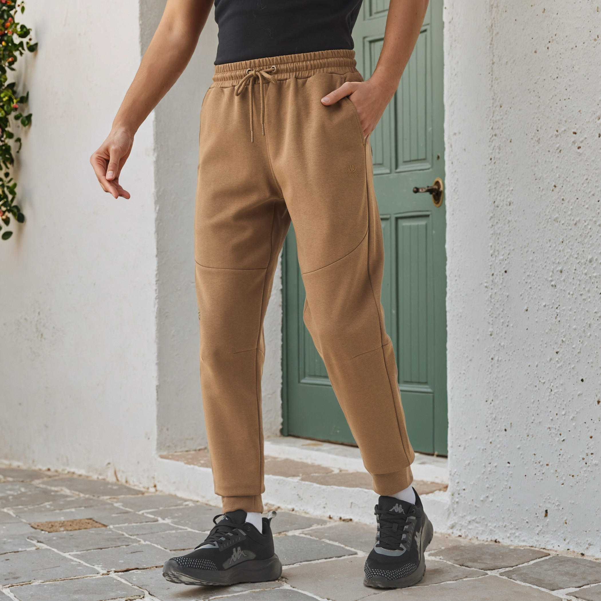 Kappa Regular Fit Panelled Joggers-men-clothing-sportswearandactivewear-bottoms-joggers-image-1