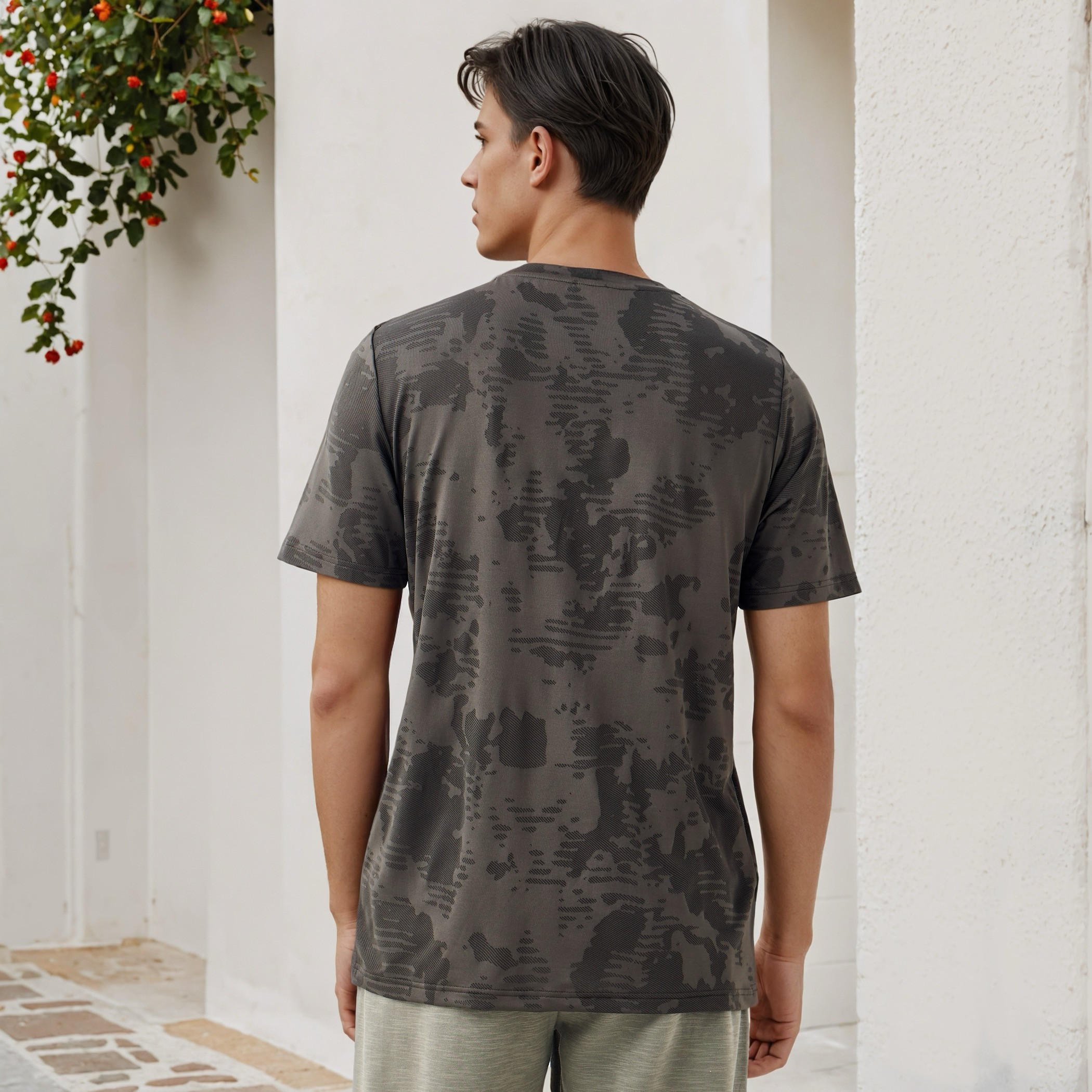 تيشيرت رياضي بارز الملمس من كابا-men-clothing-sportswearandactivewear-tshirtsandpolos-image-3