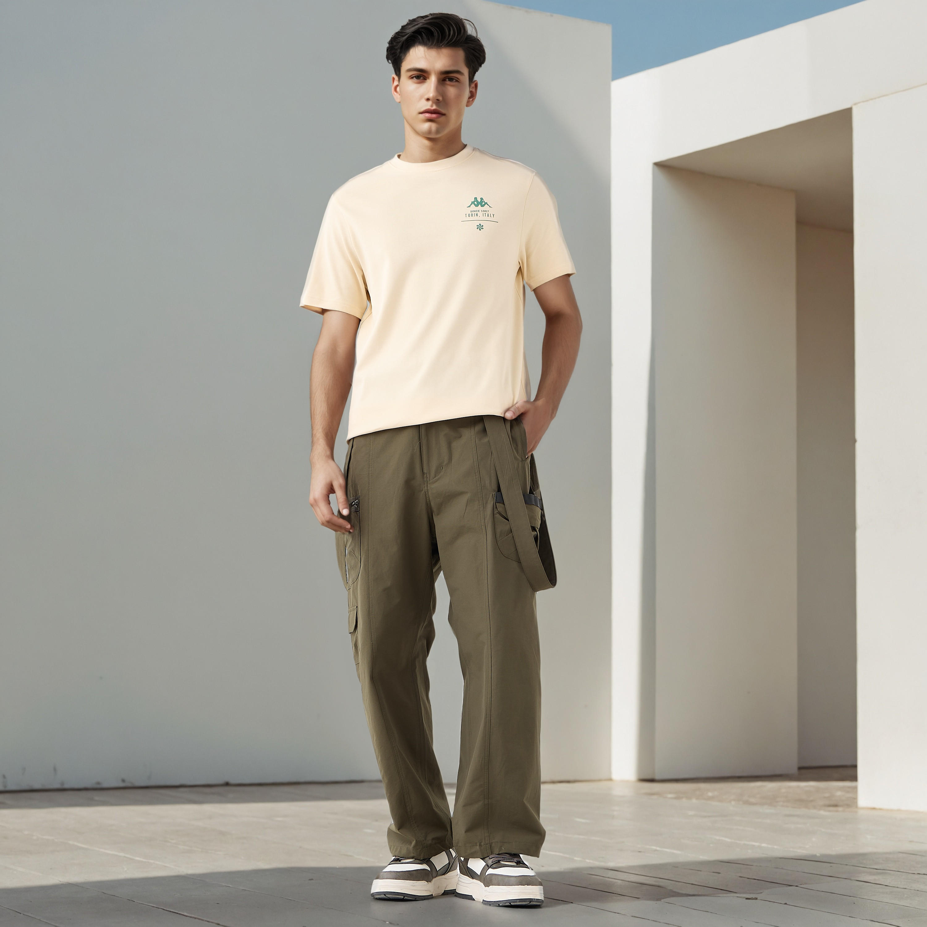Kappa Logo Print T-shirt-men-clothing-sportswearandactivewear-tshirtsandpolos-image-2