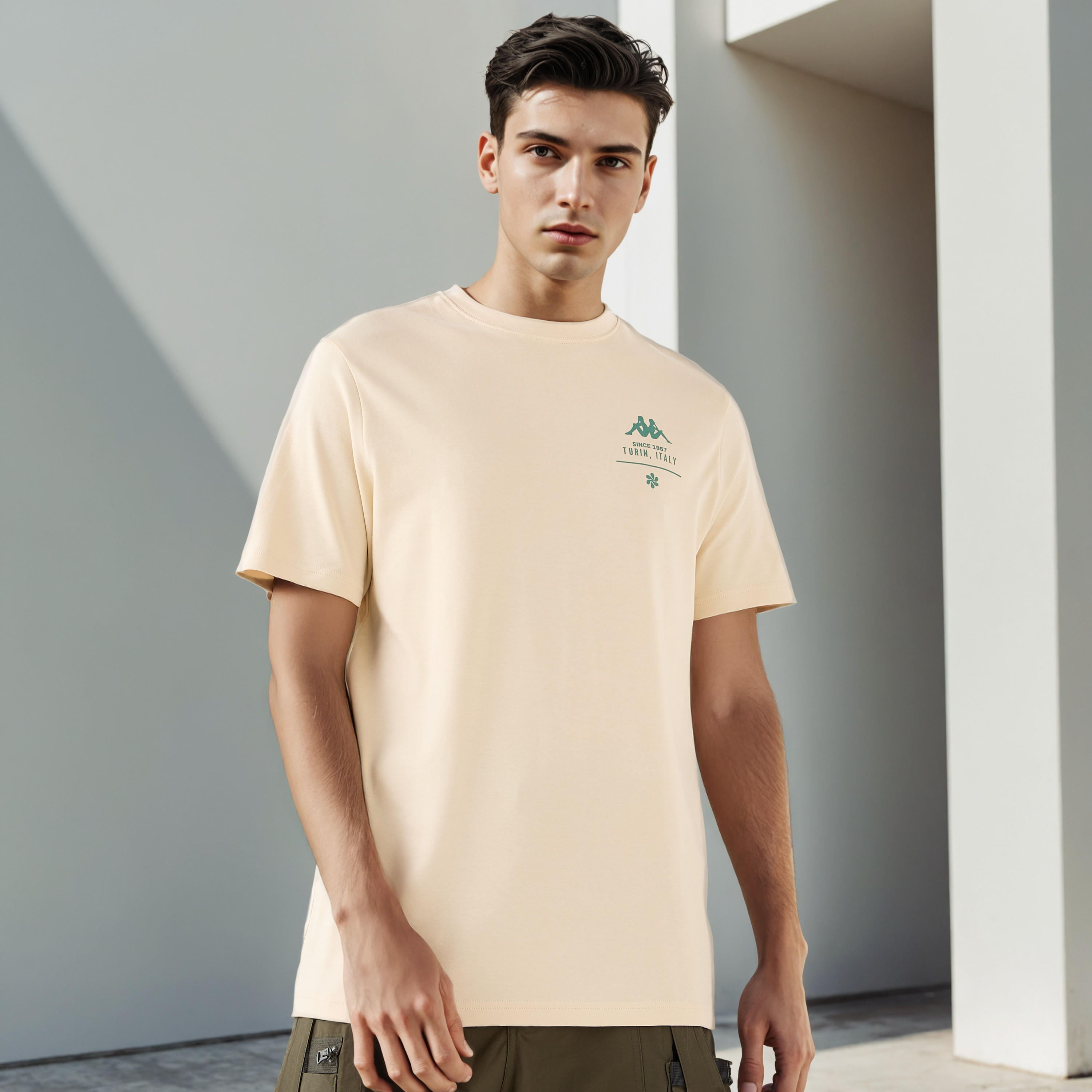 Kappa Logo Print T-shirt-men-clothing-sportswearandactivewear-tshirtsandpolos-image-3