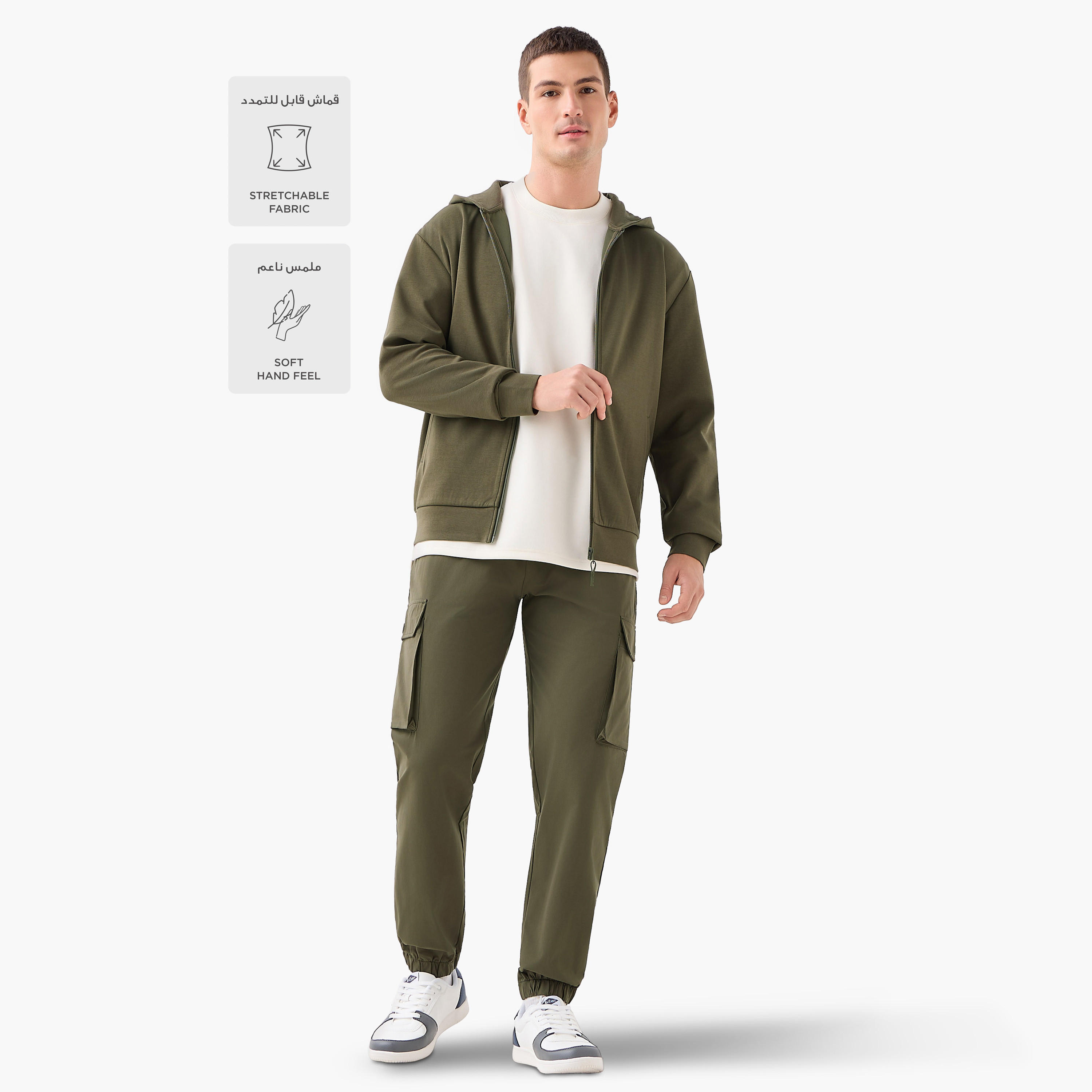 Love Pangolin Men Flexi Waist Joggers with Pockets-men-clothing-sportswearandactivewear-bottoms-joggers-image-2