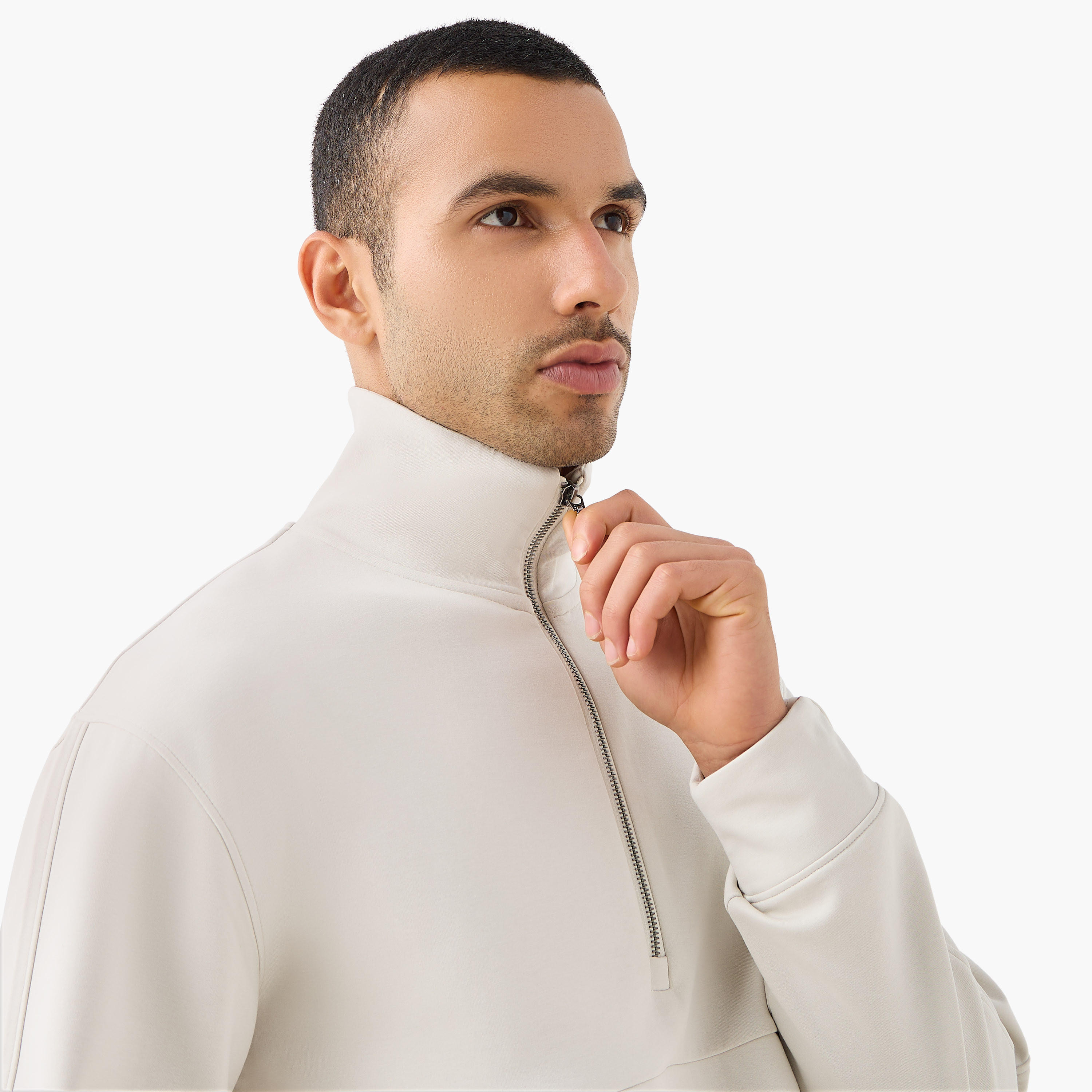Love Pangolin Men Quarter Zip Sweatshirt-men-winterwear-hoodiesandsweatshirts-image-4